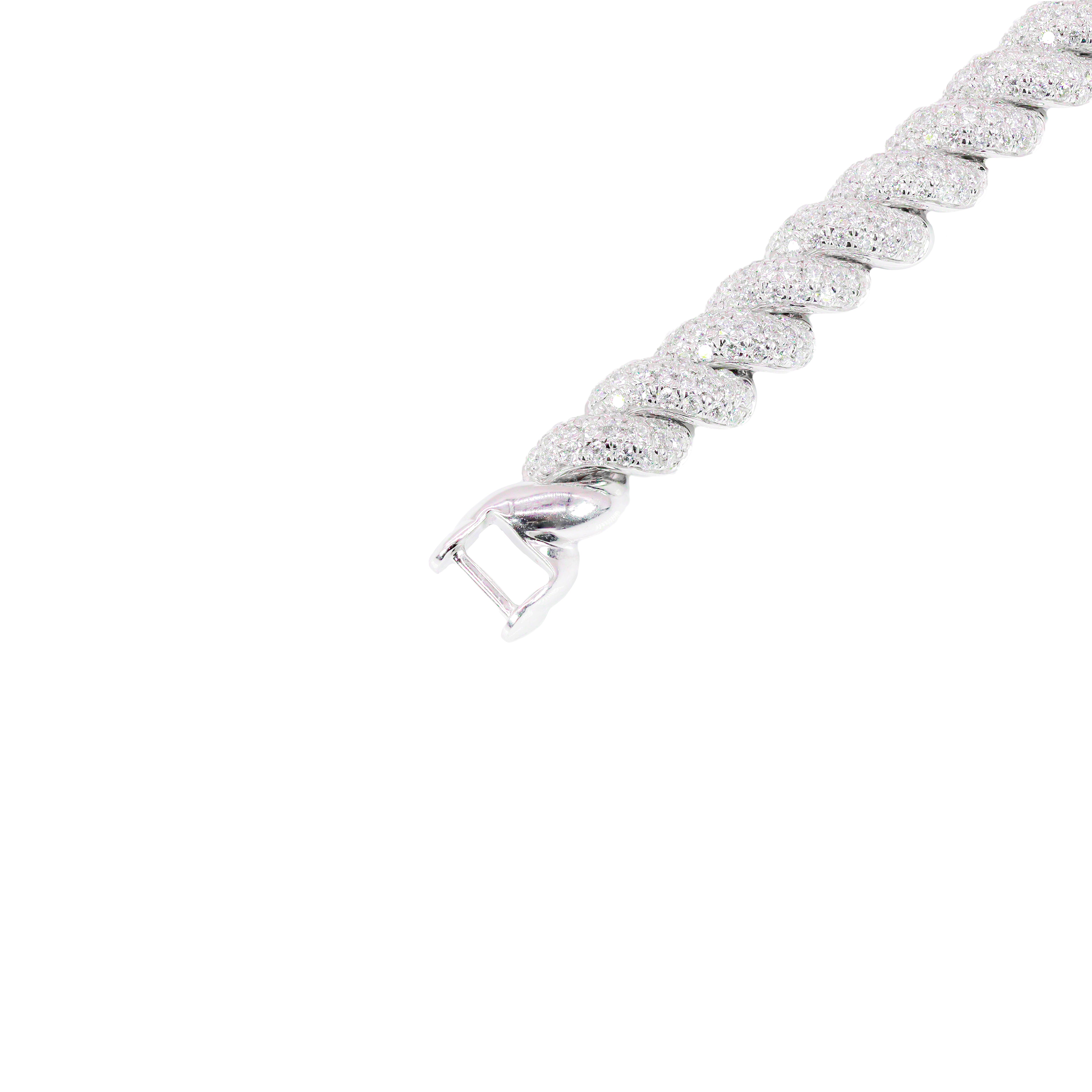 Spiral Diamond Bracelet