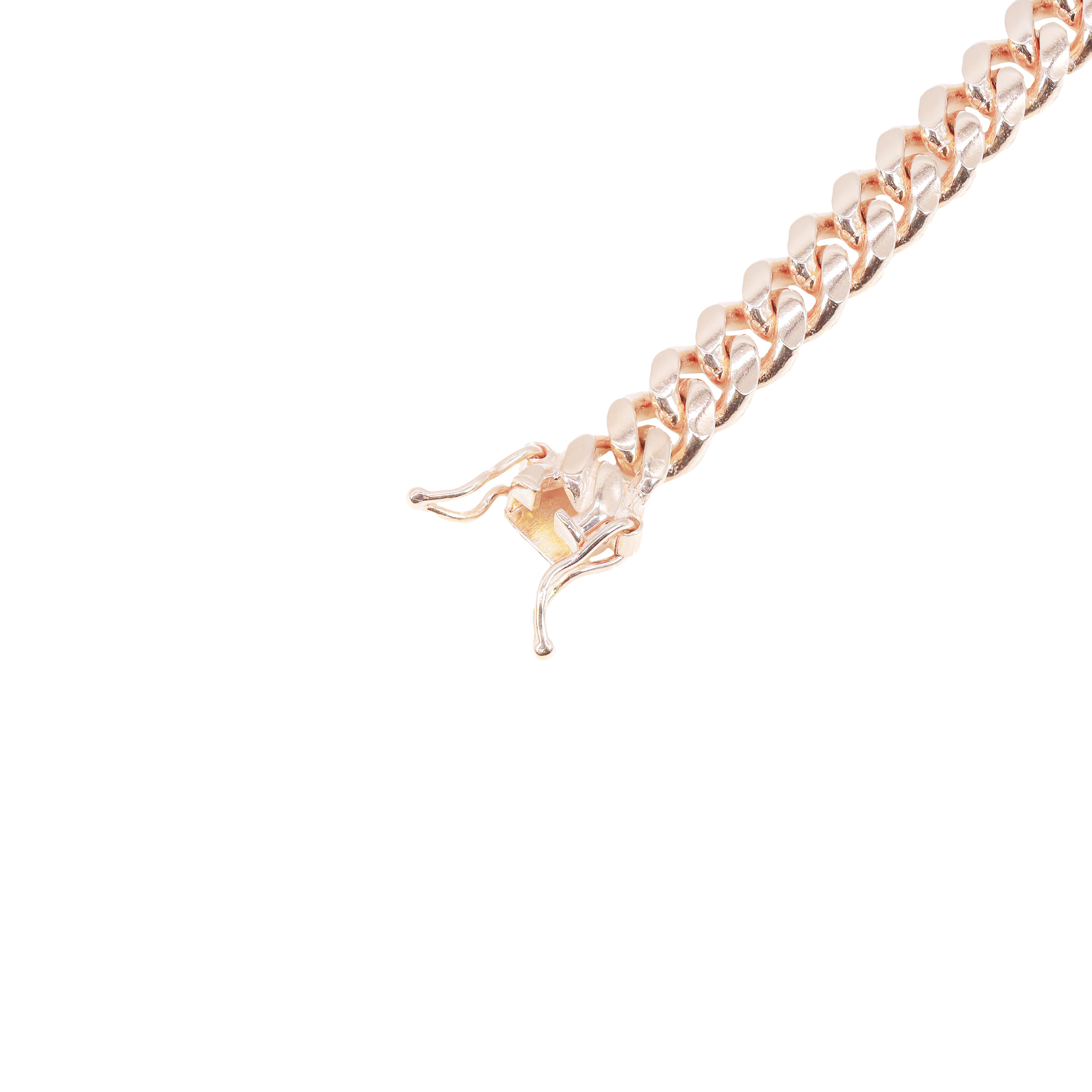 14KT Rose Gold Solid Miami Cuban Link Bracelet