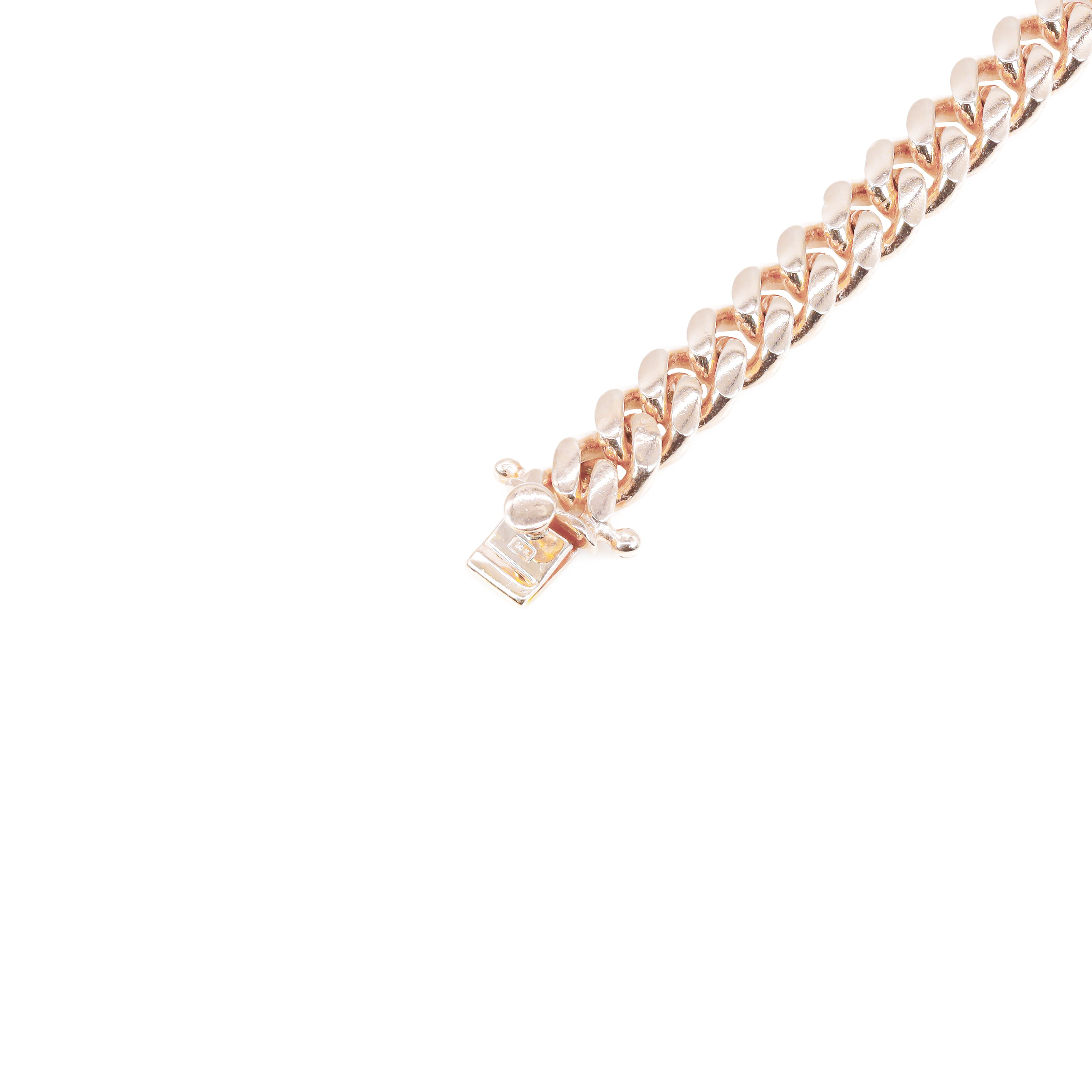 14KT Rose Gold Solid Miami Cuban Link Bracelet