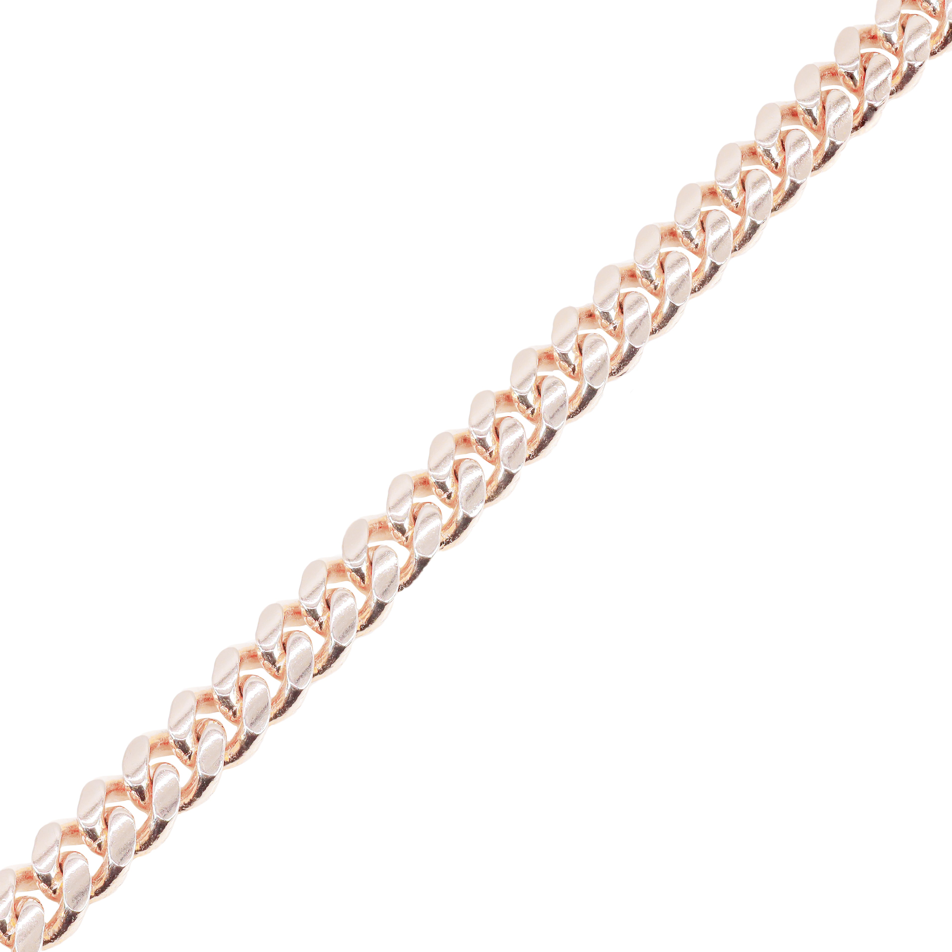 14KT Rose Gold Solid Miami Cuban Link Bracelet