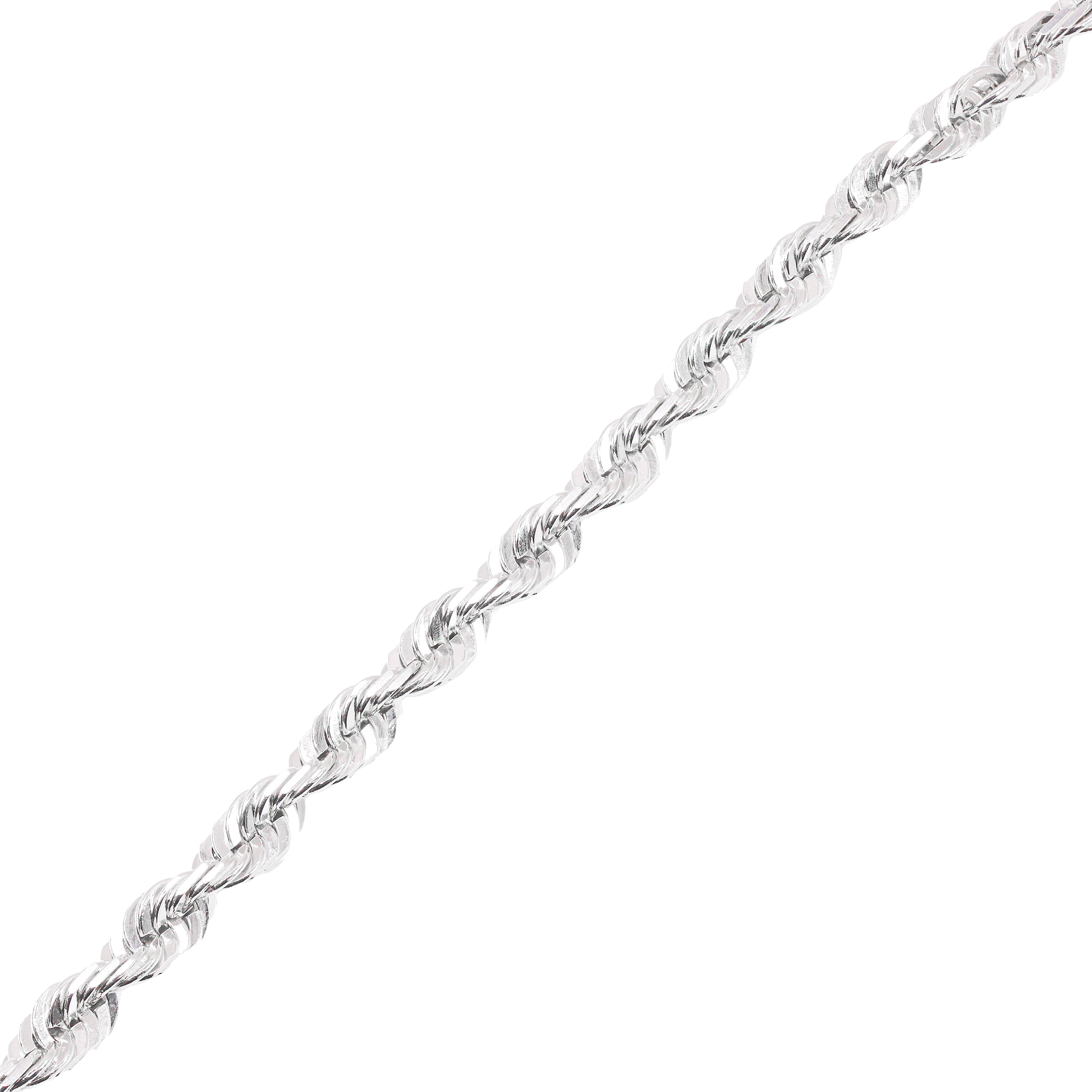 14KT White Gold Solid Rope Gold Bracelet