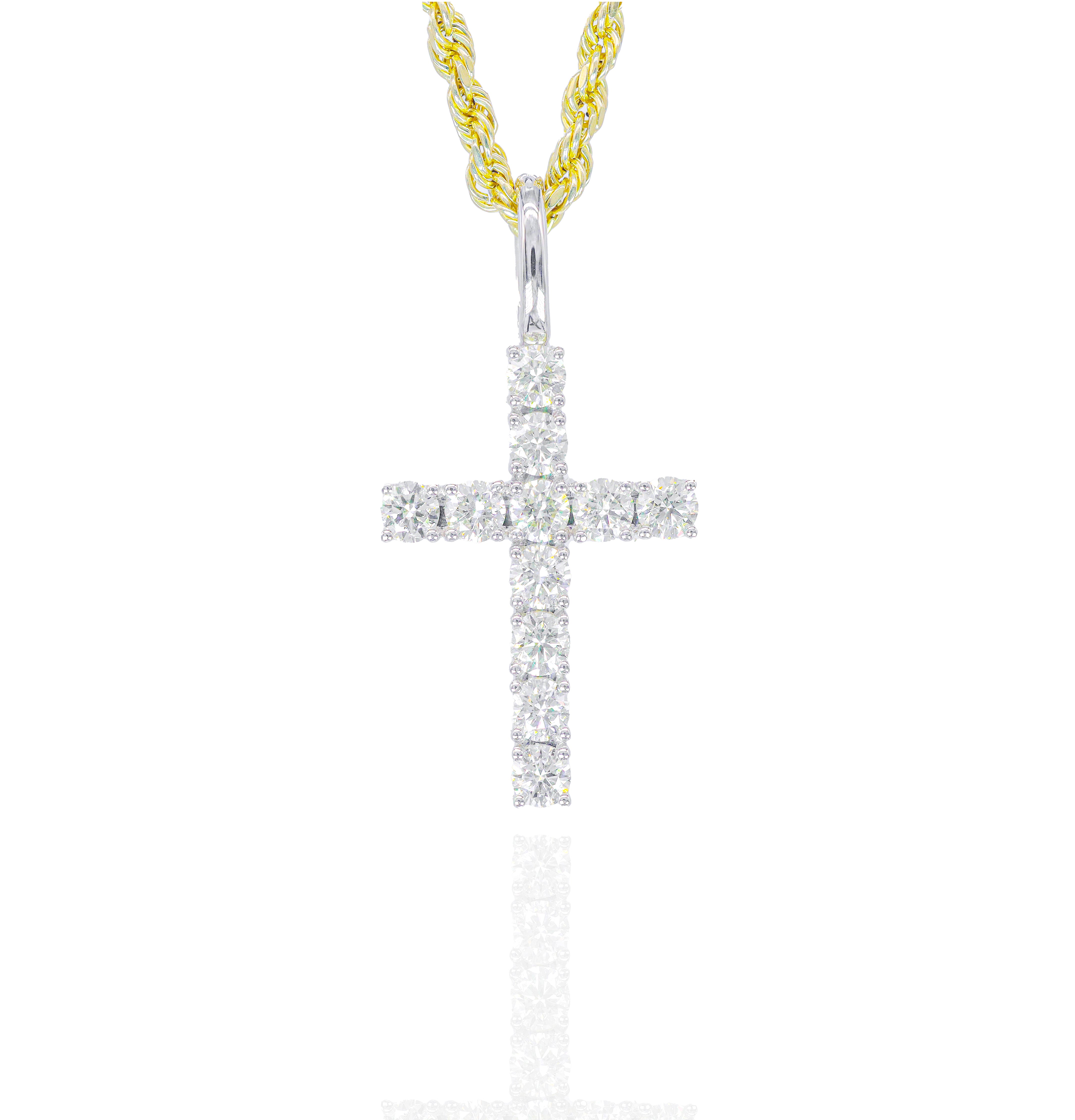 10-Pointer Cross Diamond Pendant