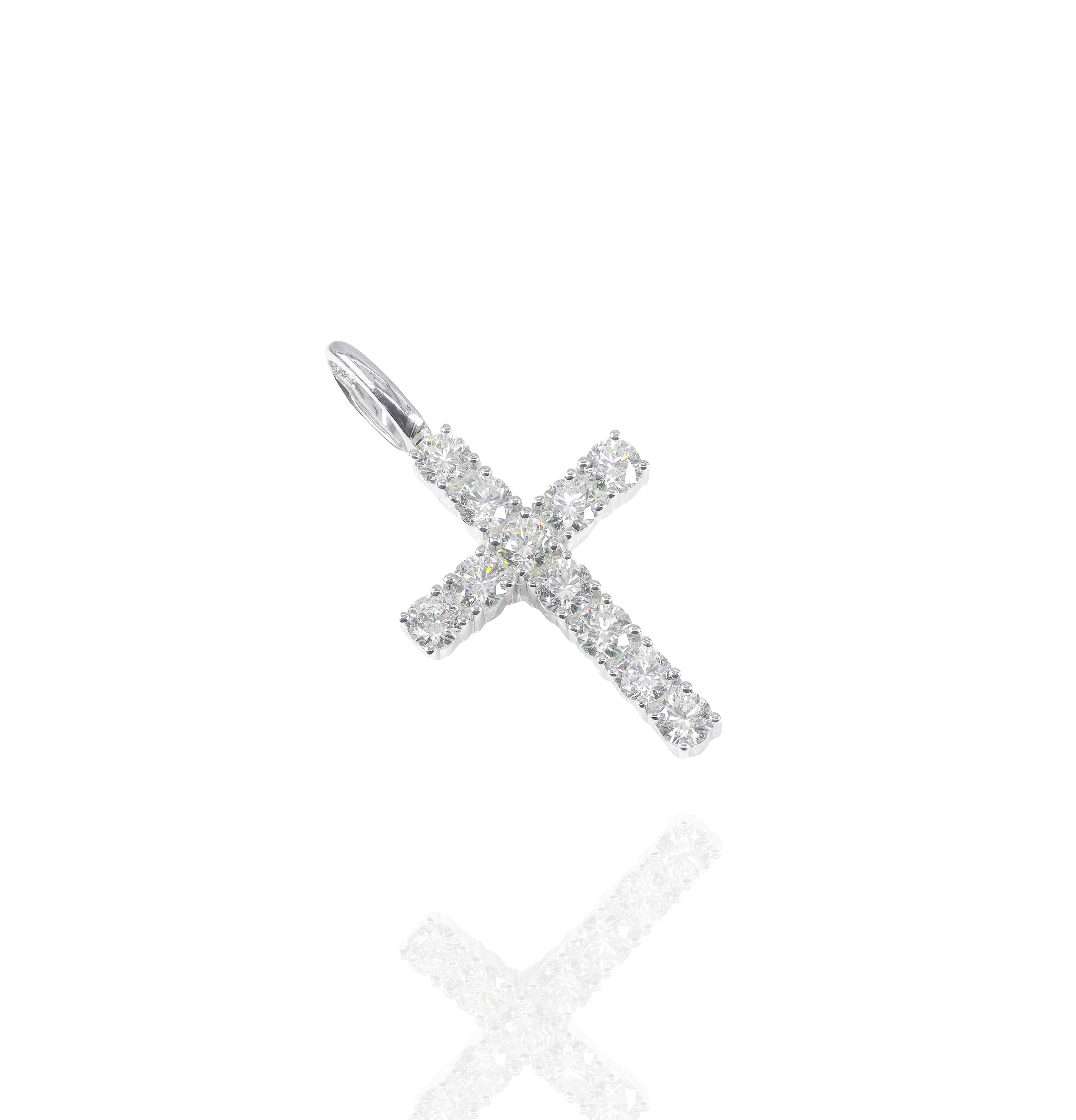 10-Pointer Cross Diamond Pendant