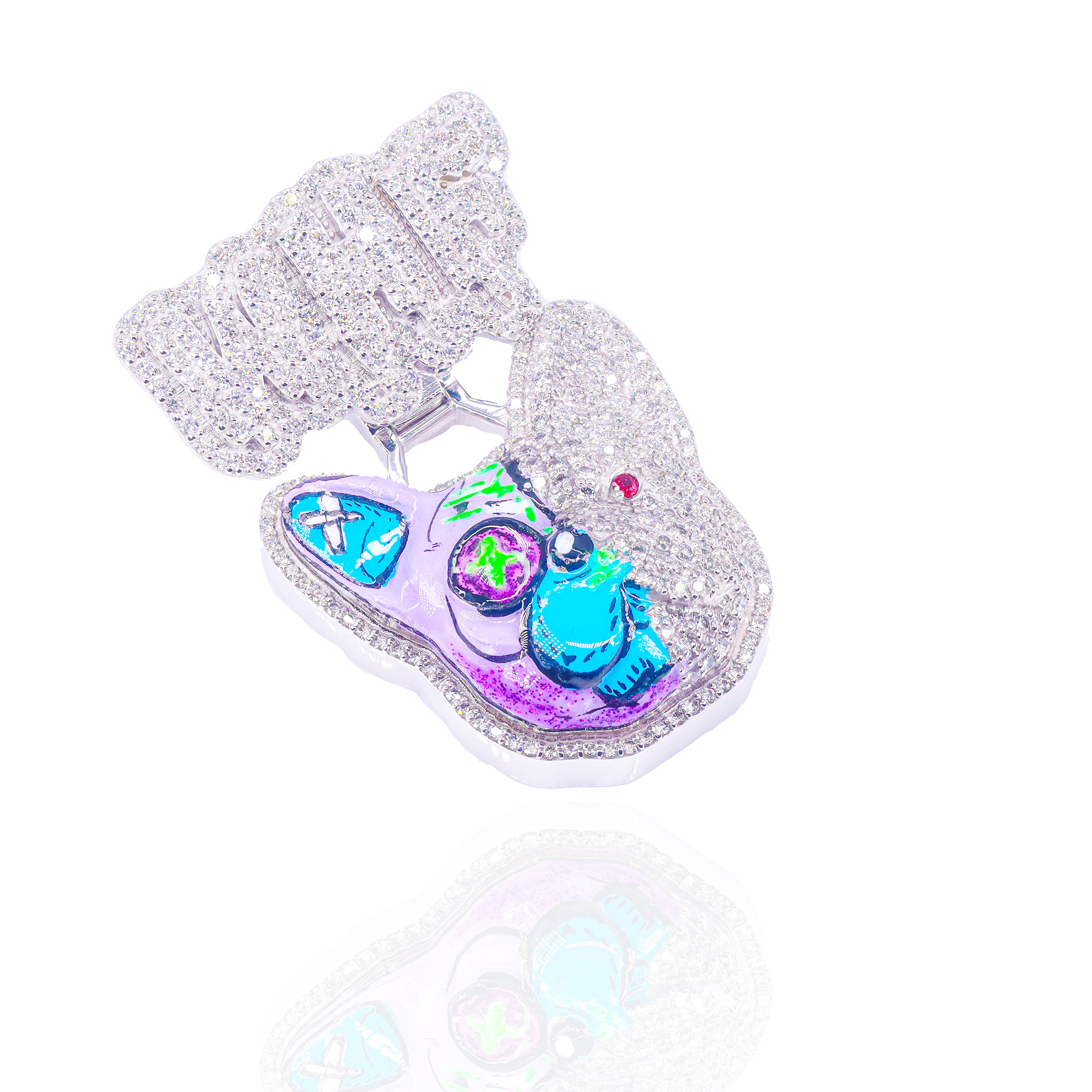 Custom Design Deposit - Enamel Artwork Diamond Pendant