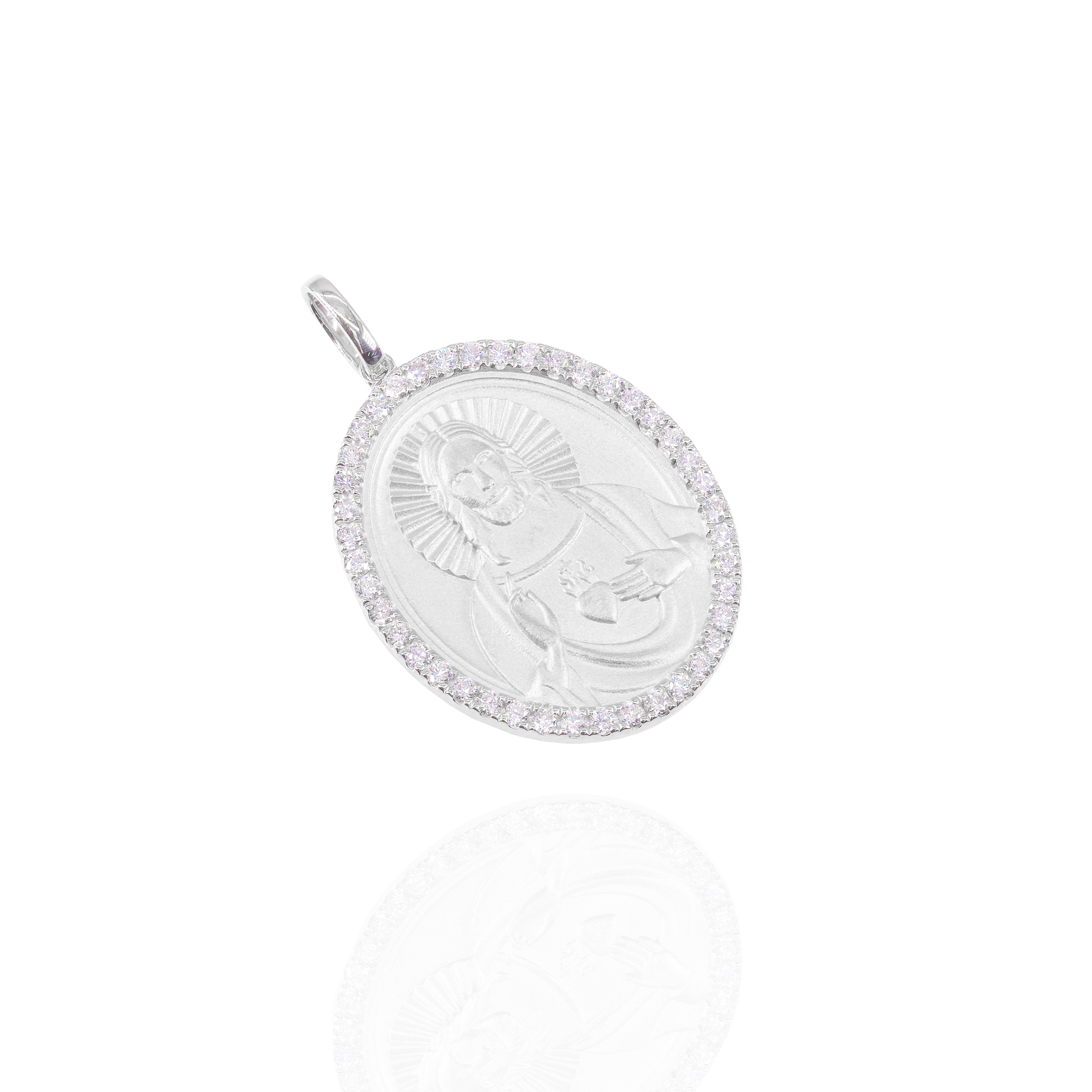 Sacred Heart of Jesus Diamond Pendant