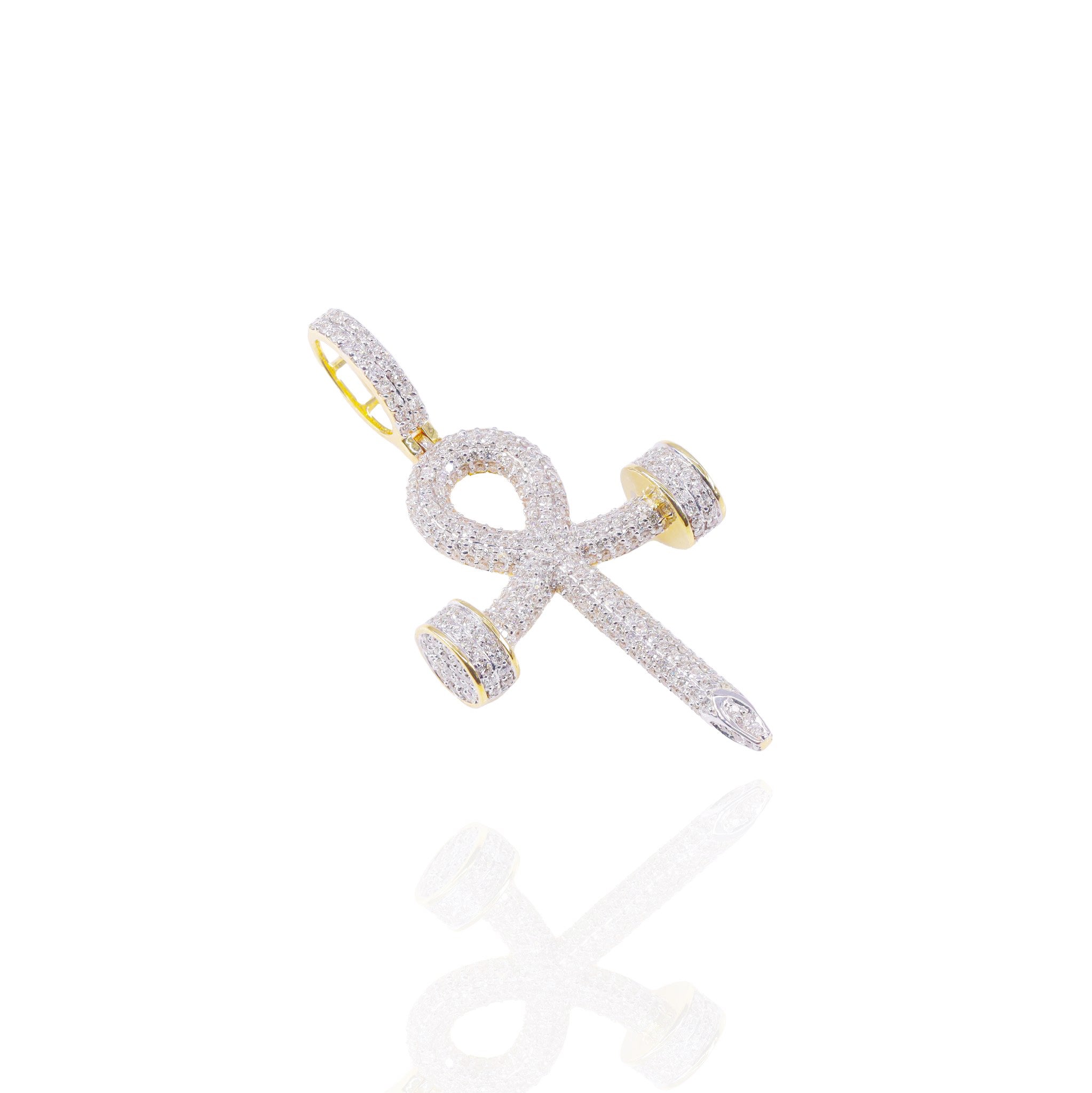 Nail Ankh Diamond Pendant