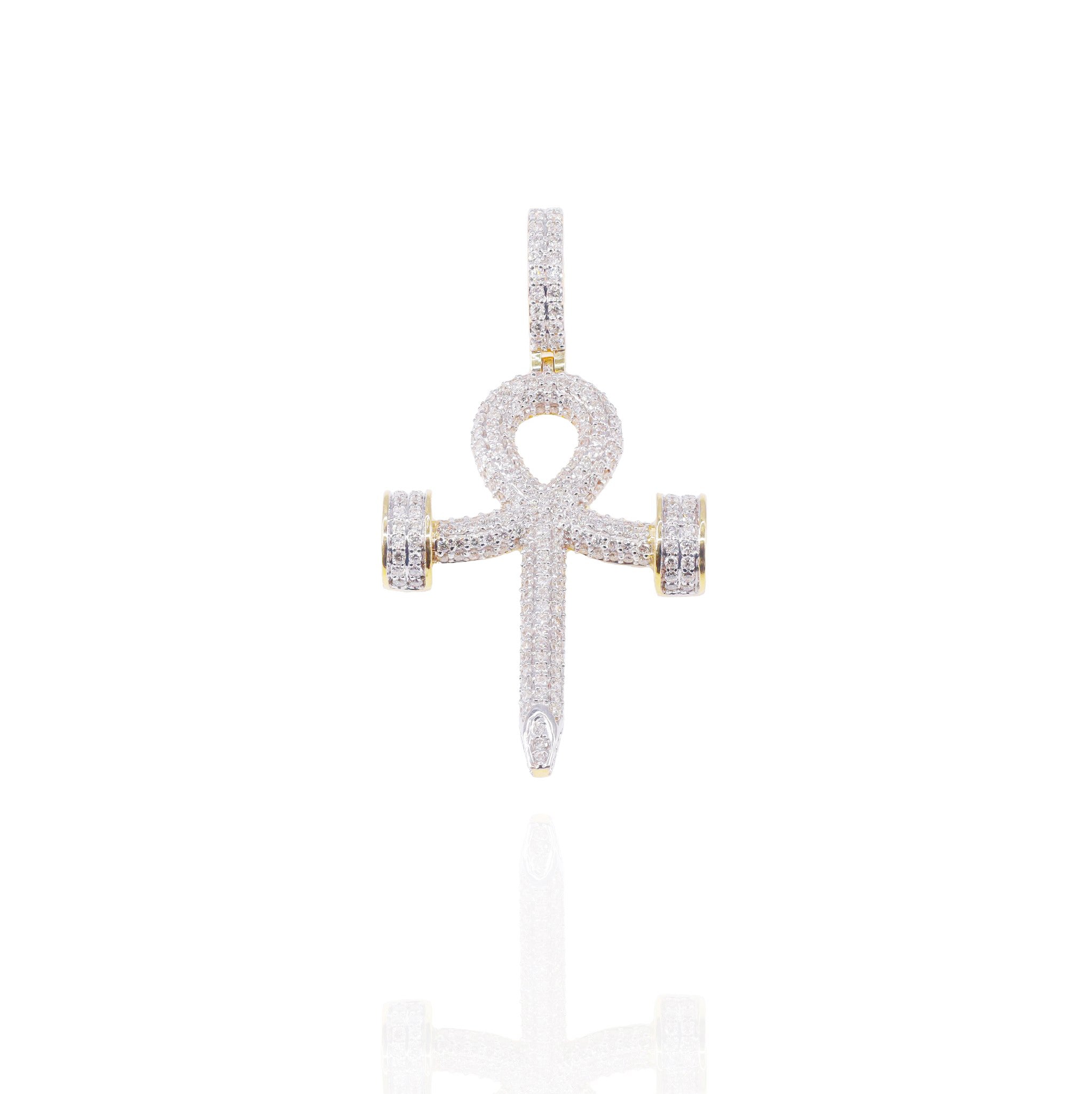 Nail Ankh Diamond Pendant