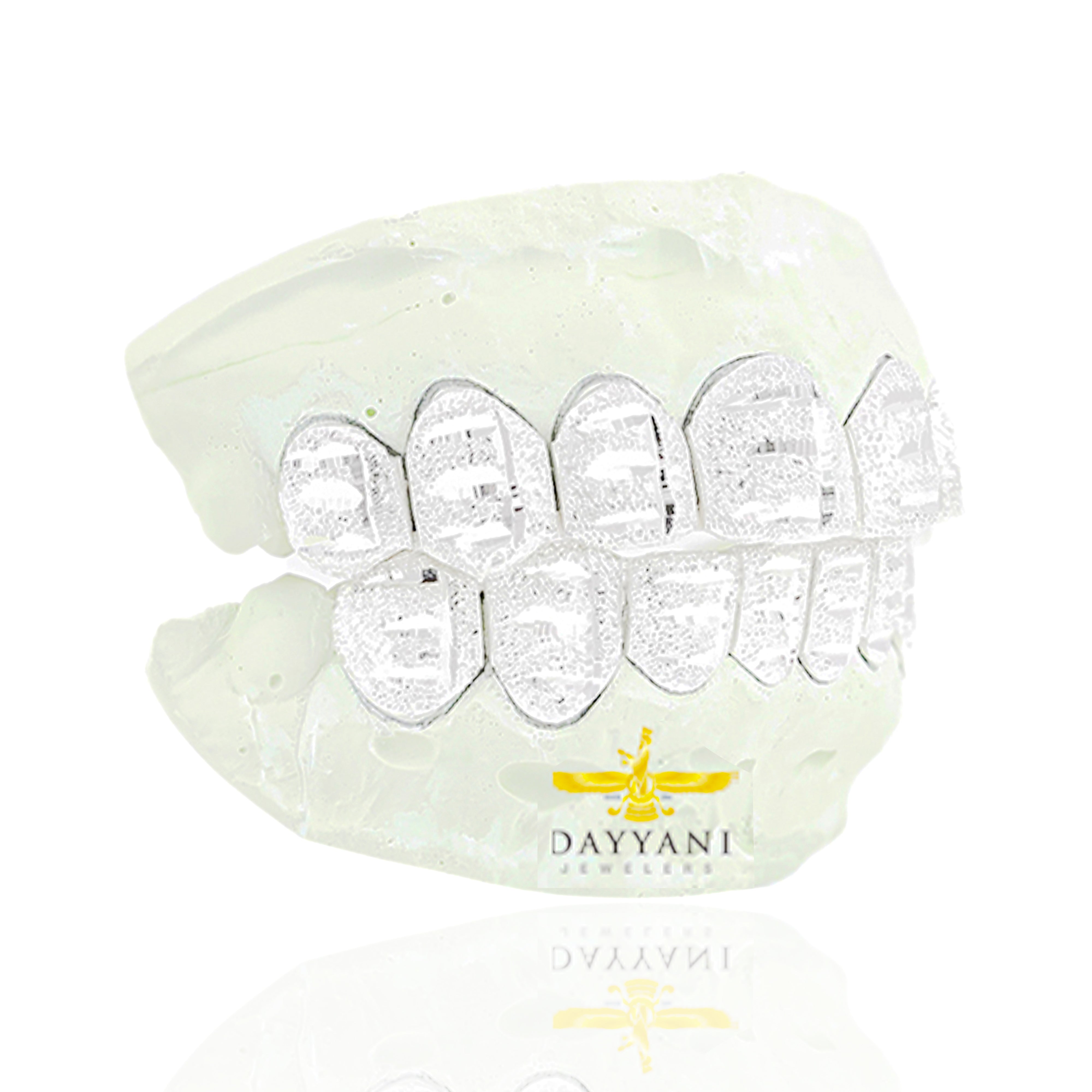 Any Letter Diamond Cut Diamond Dust Gold Grillz