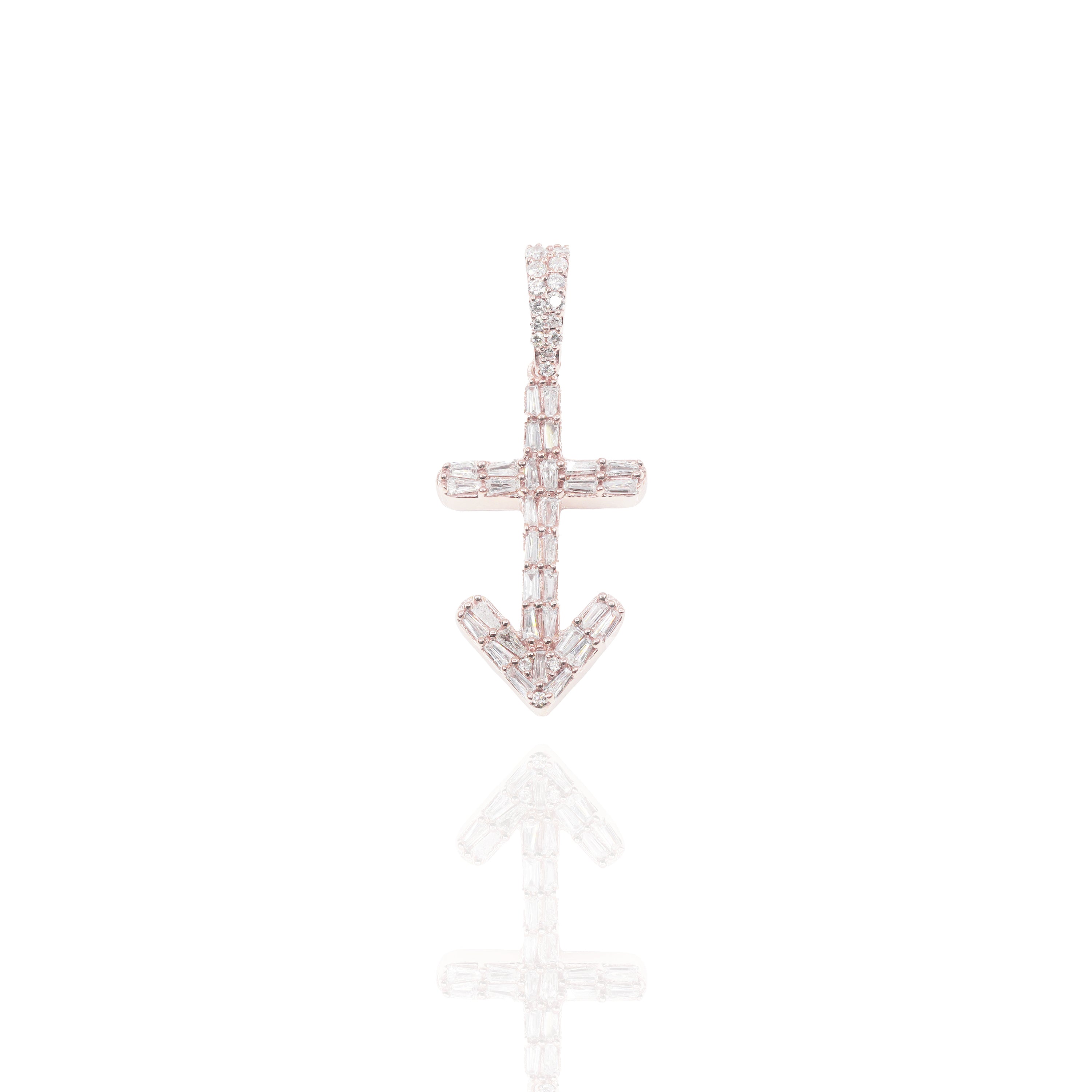 Arrow Cross Diamond Pendant