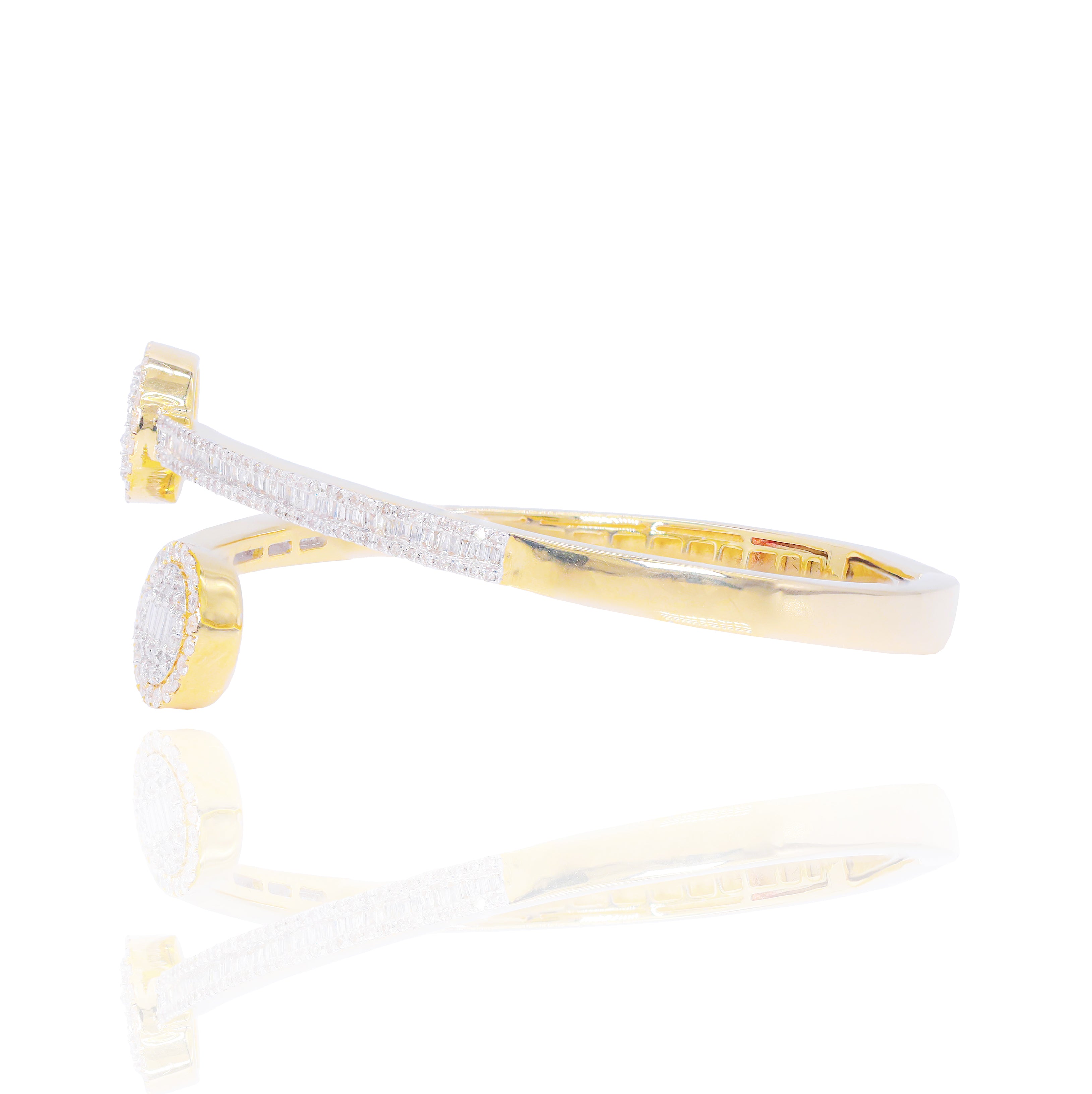Baguette Diamond Bangle Bracelet