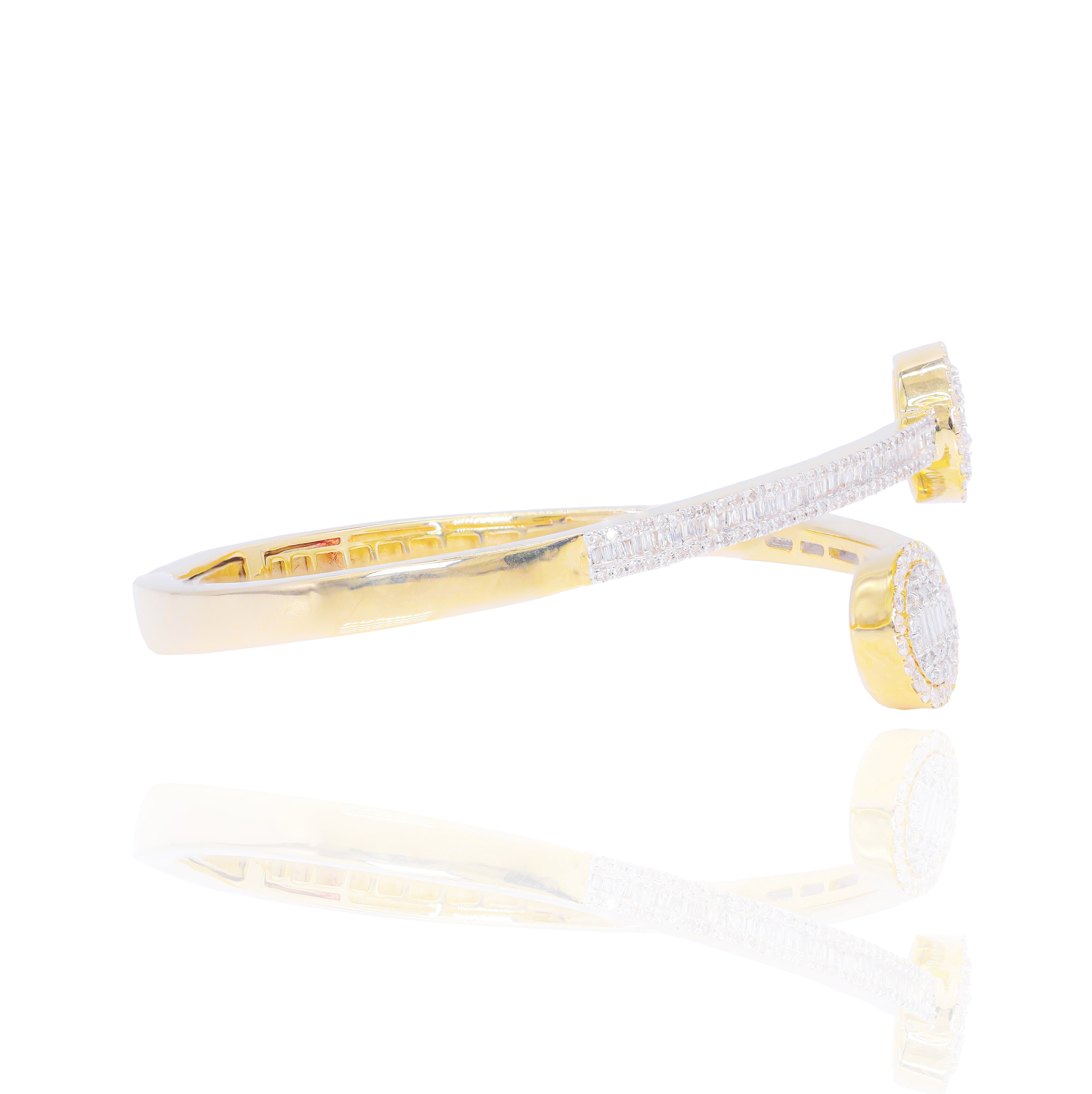 Baguette Diamond Bangle Bracelet
