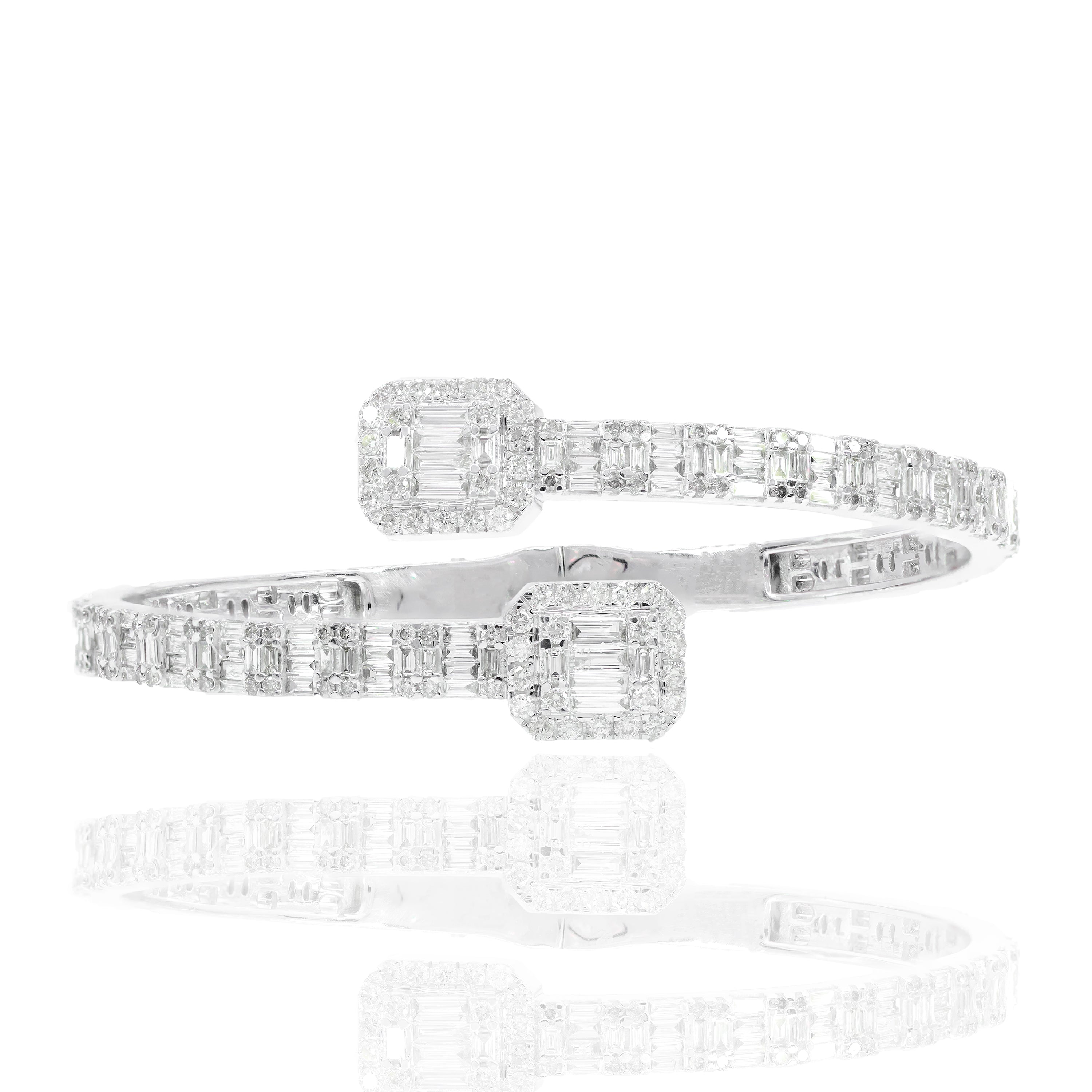 Baguette Eternity Diamond Bangle