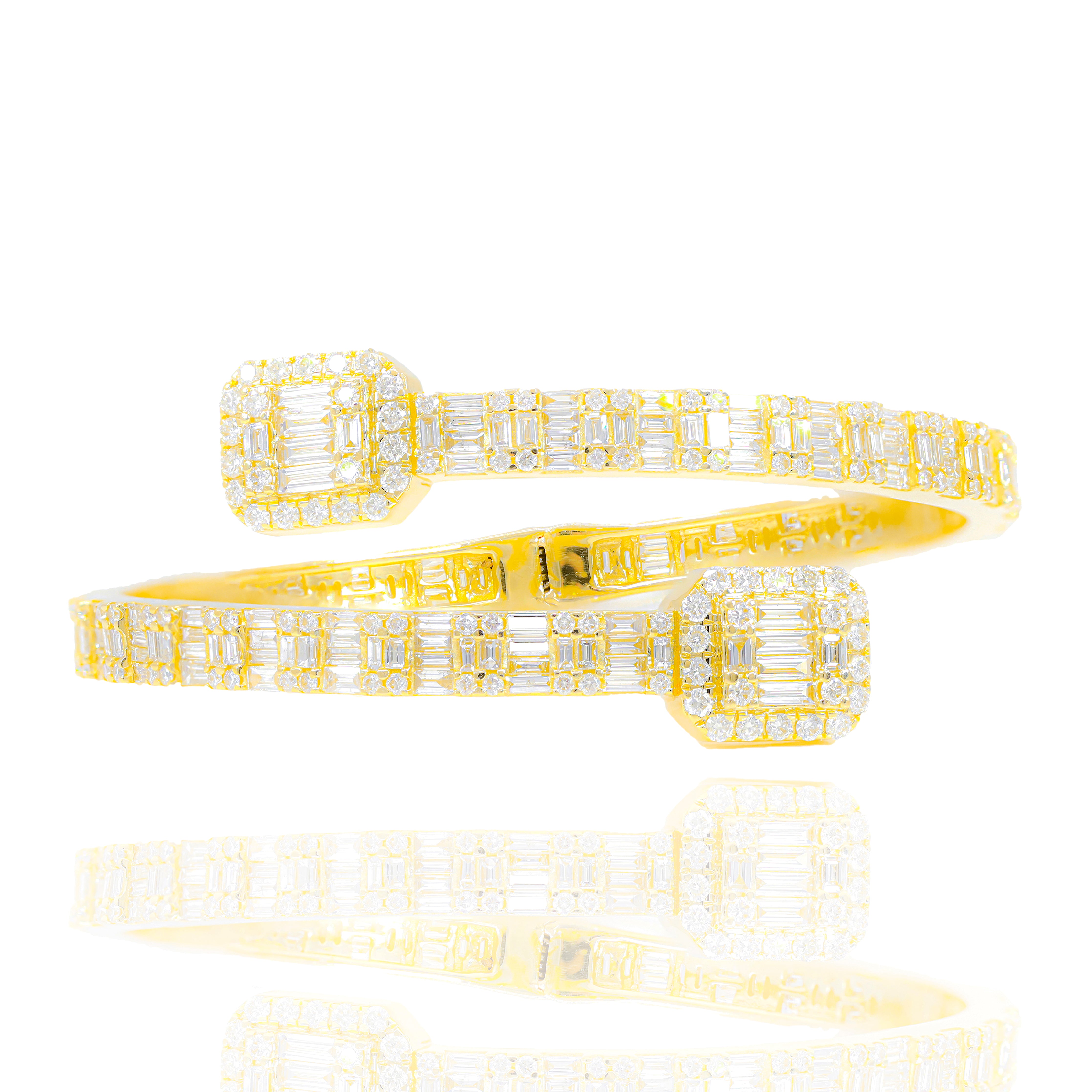 Baguette Eternity Diamond Bangle