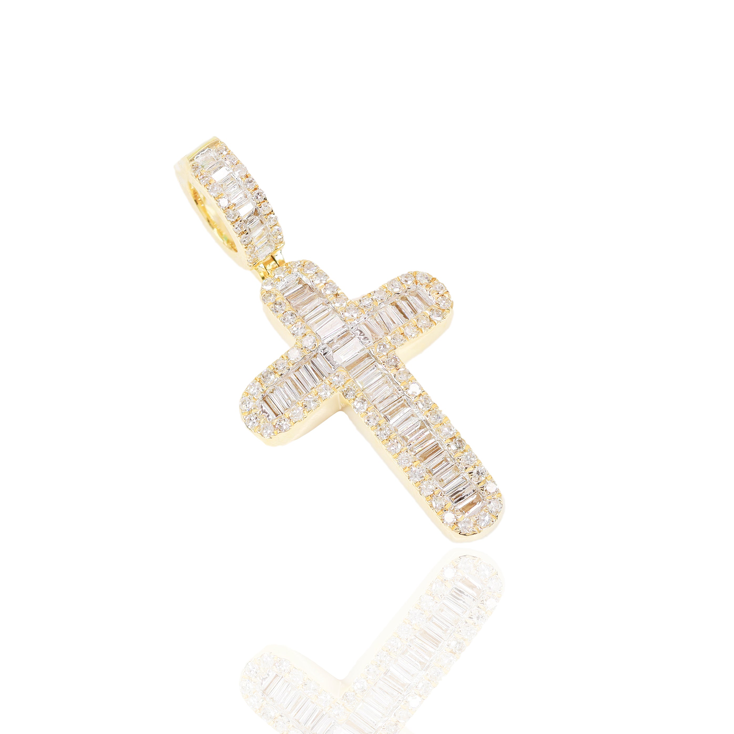 Baguette Cross With Round Borders