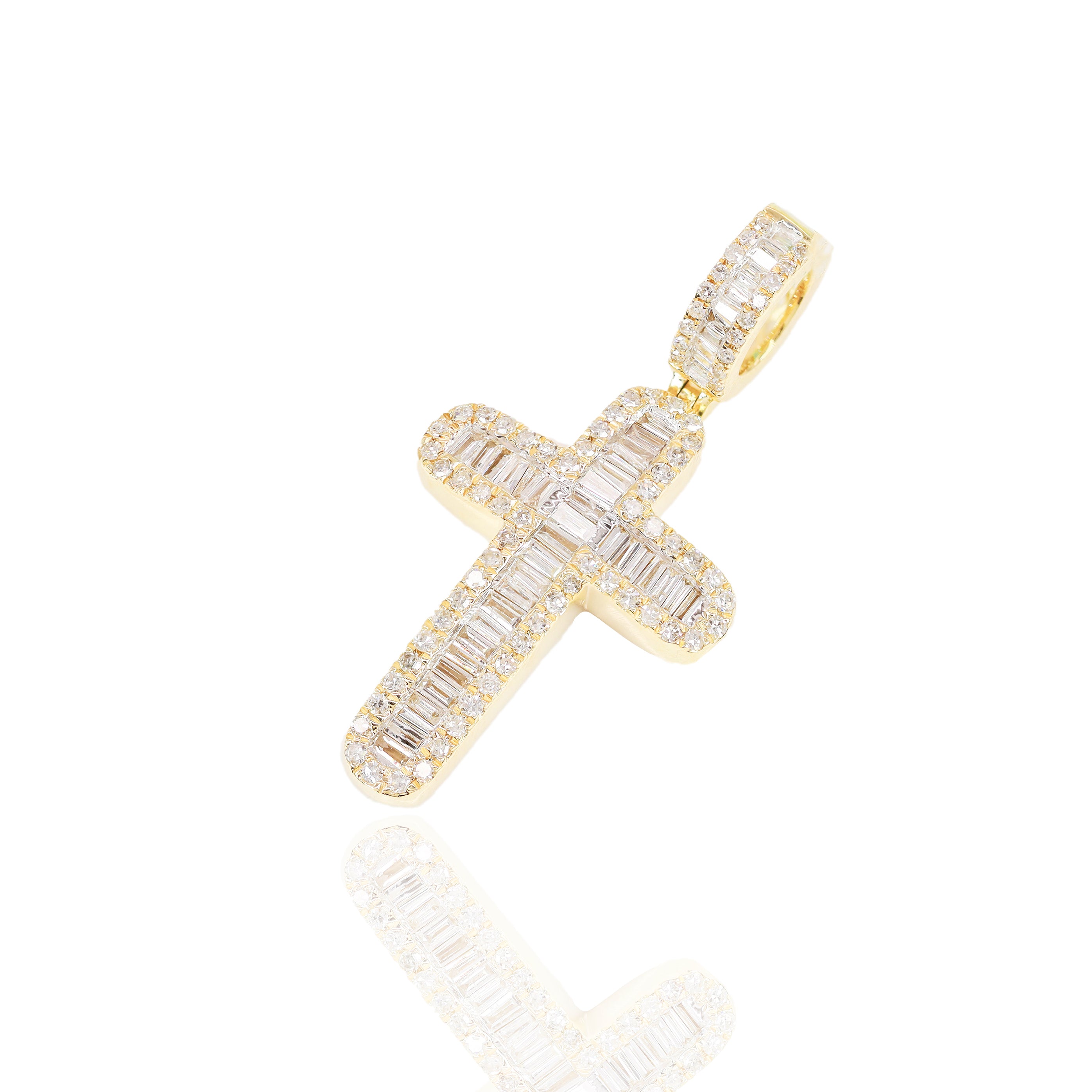 Baguette Cross With Round Borders