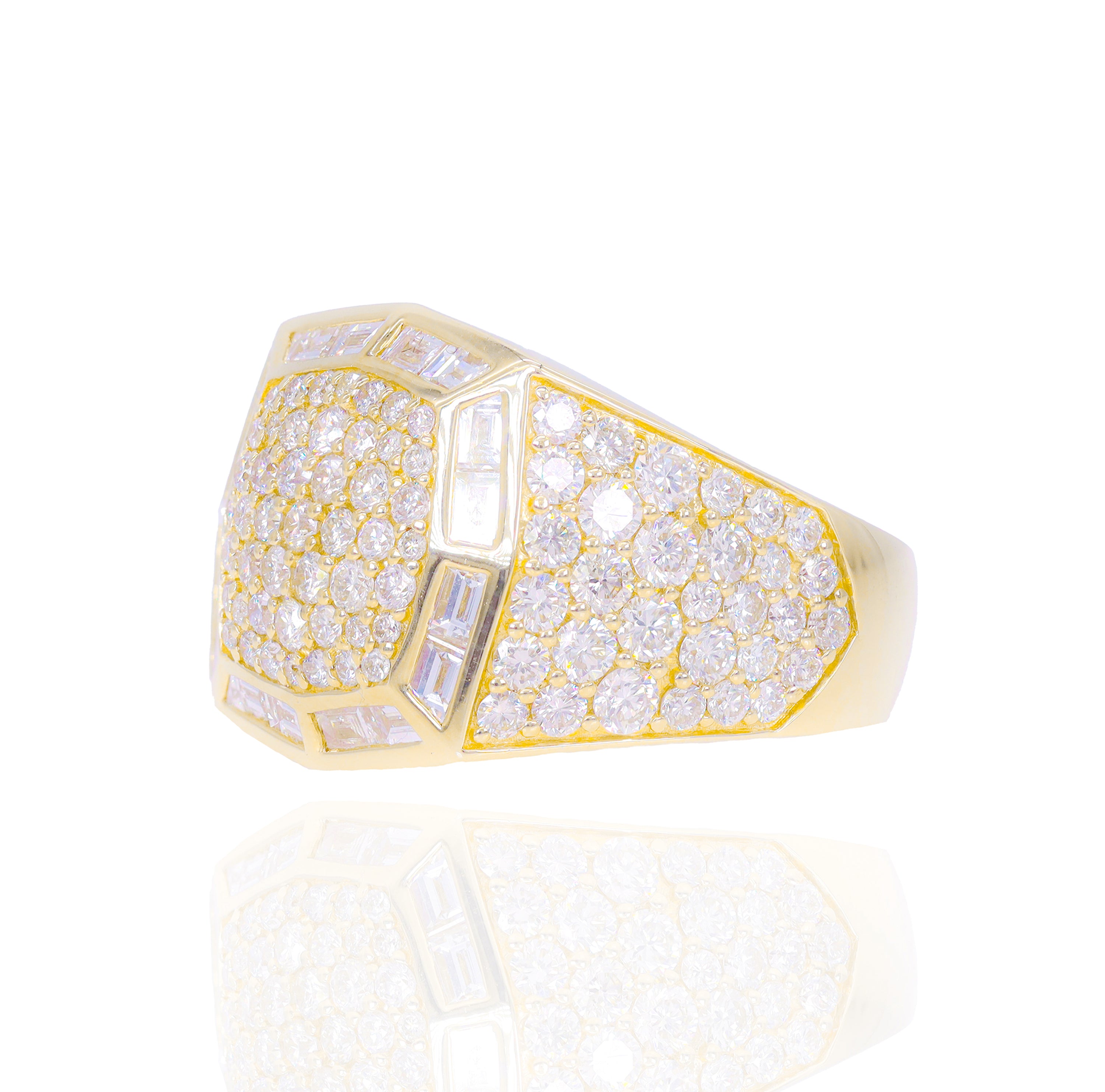 Special Diamond Cut Men's Ring