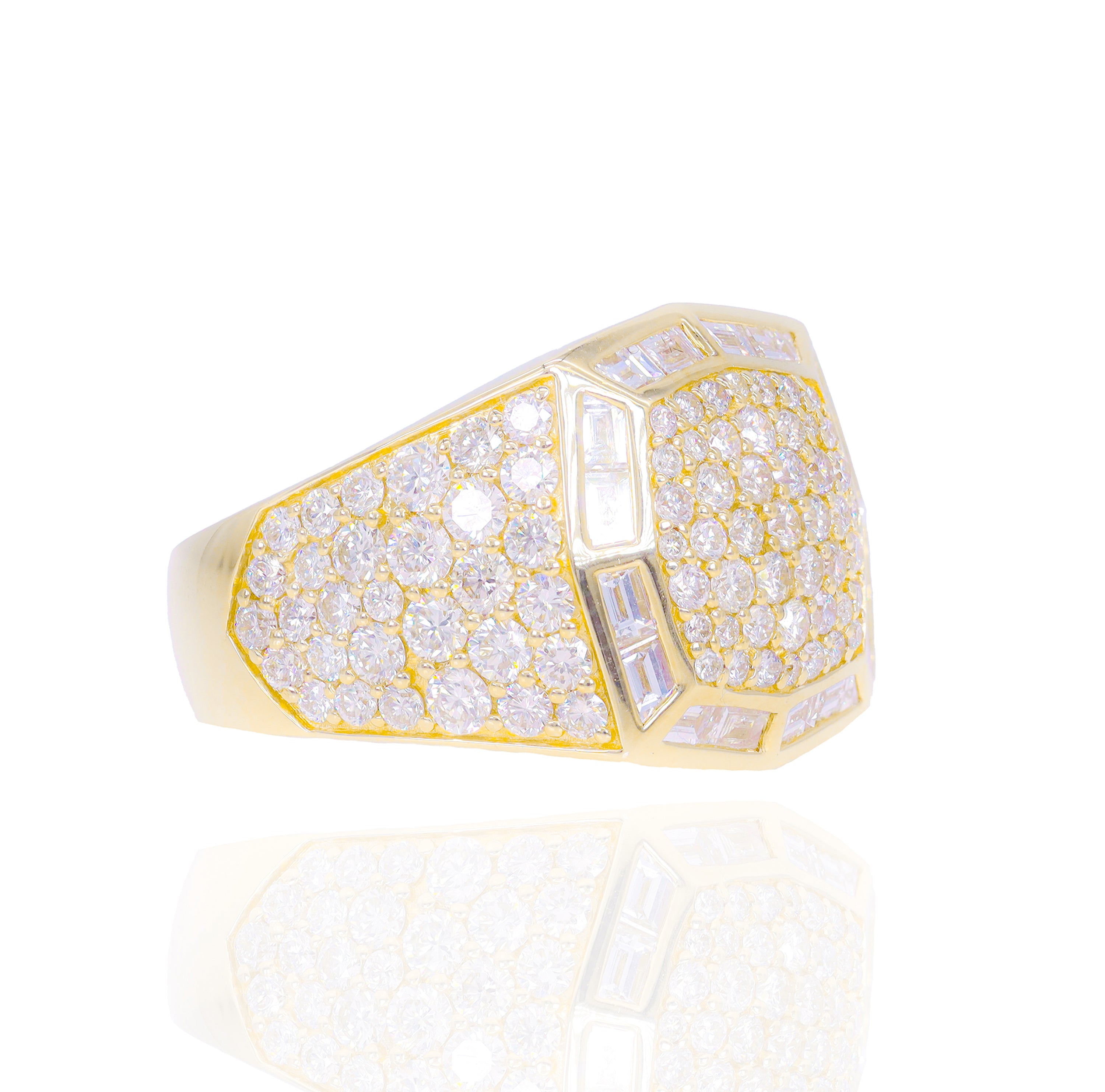 Special Diamond Cut Men's Ring