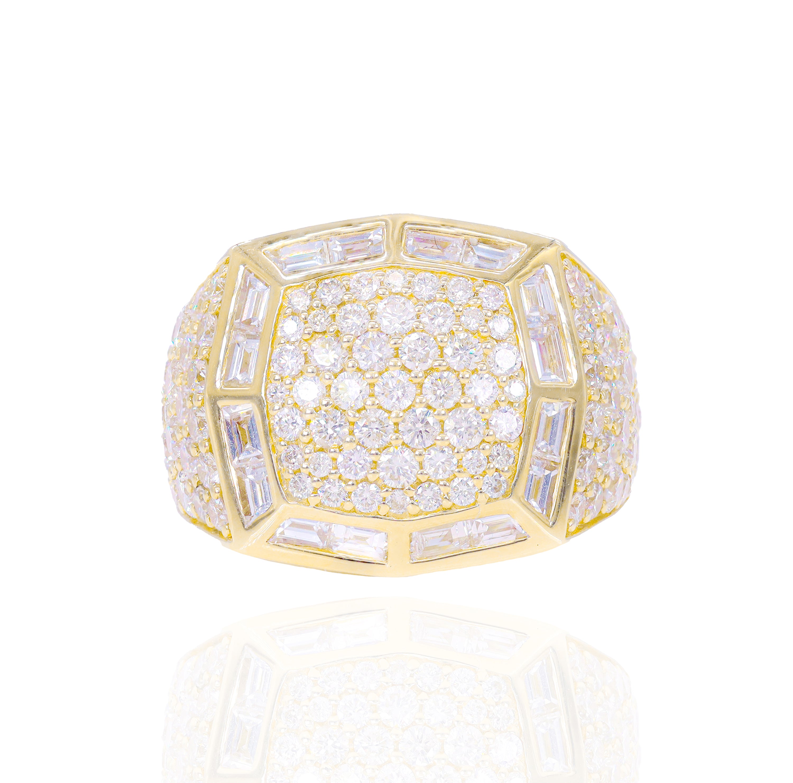 Special Diamond Cut Men's Ring