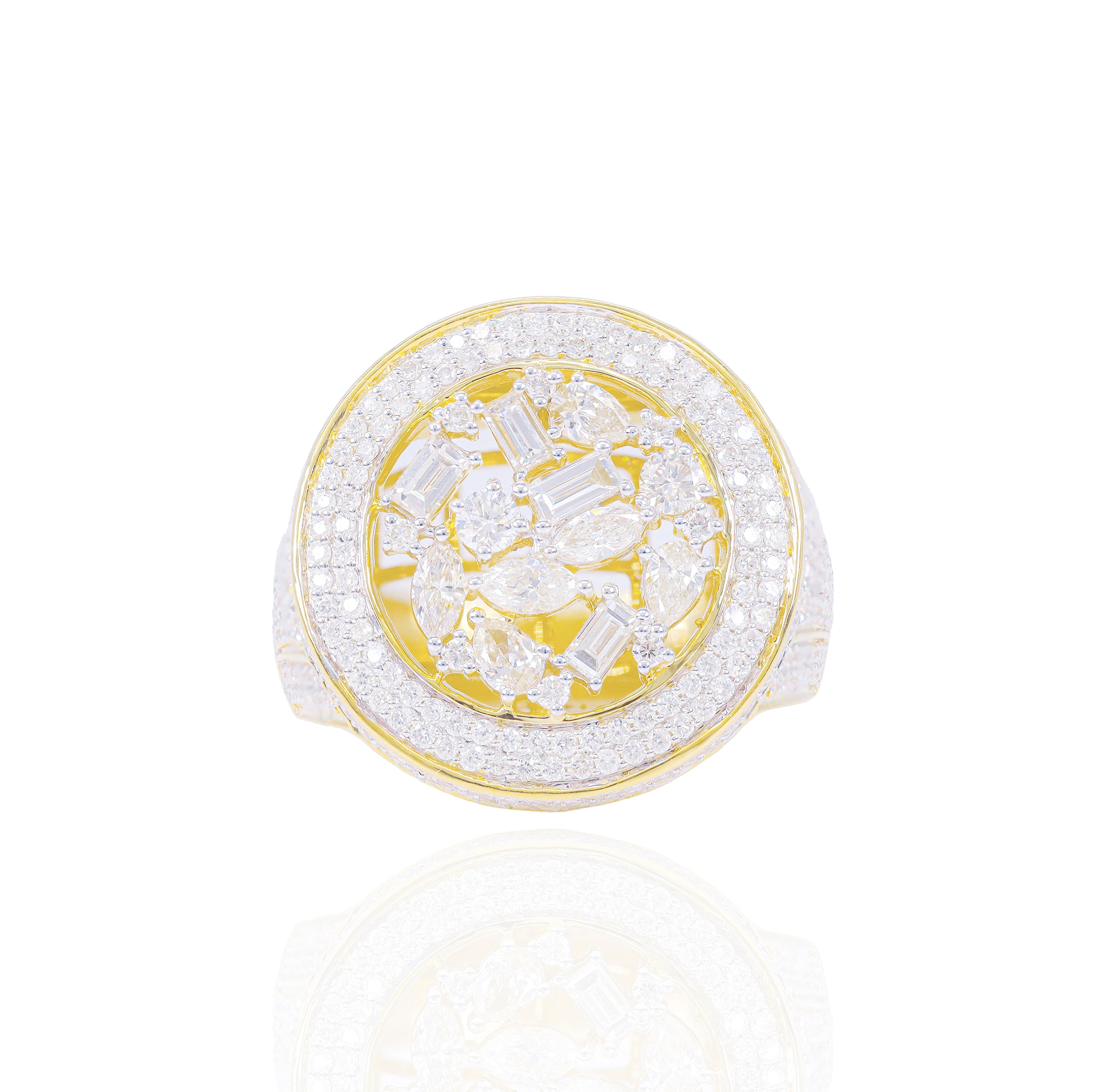 Assorted Diamond Cuts Diamond Ring