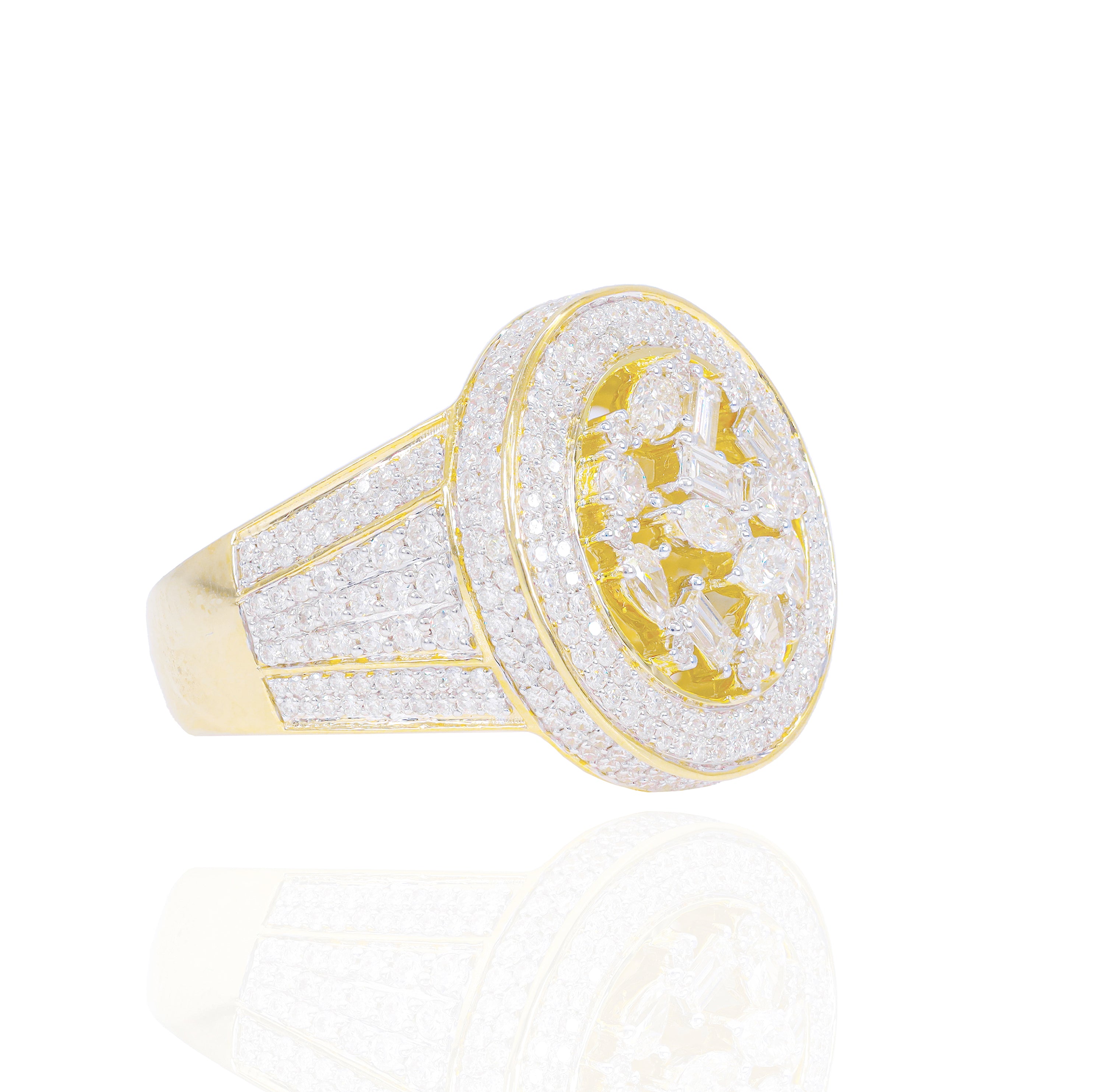 Assorted Diamond Cuts Diamond Ring