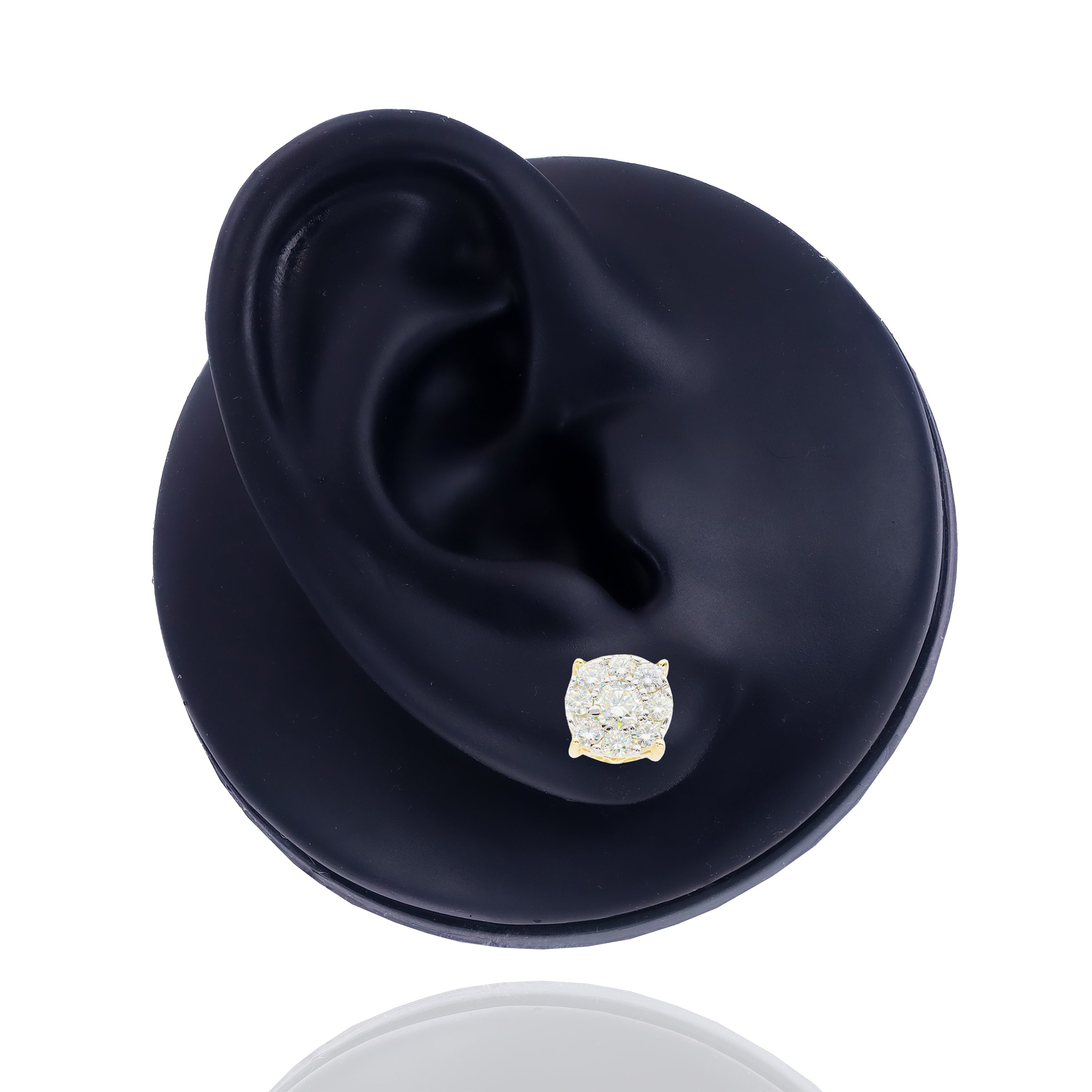 Multiple Sizes Diamond Cluster Earrings