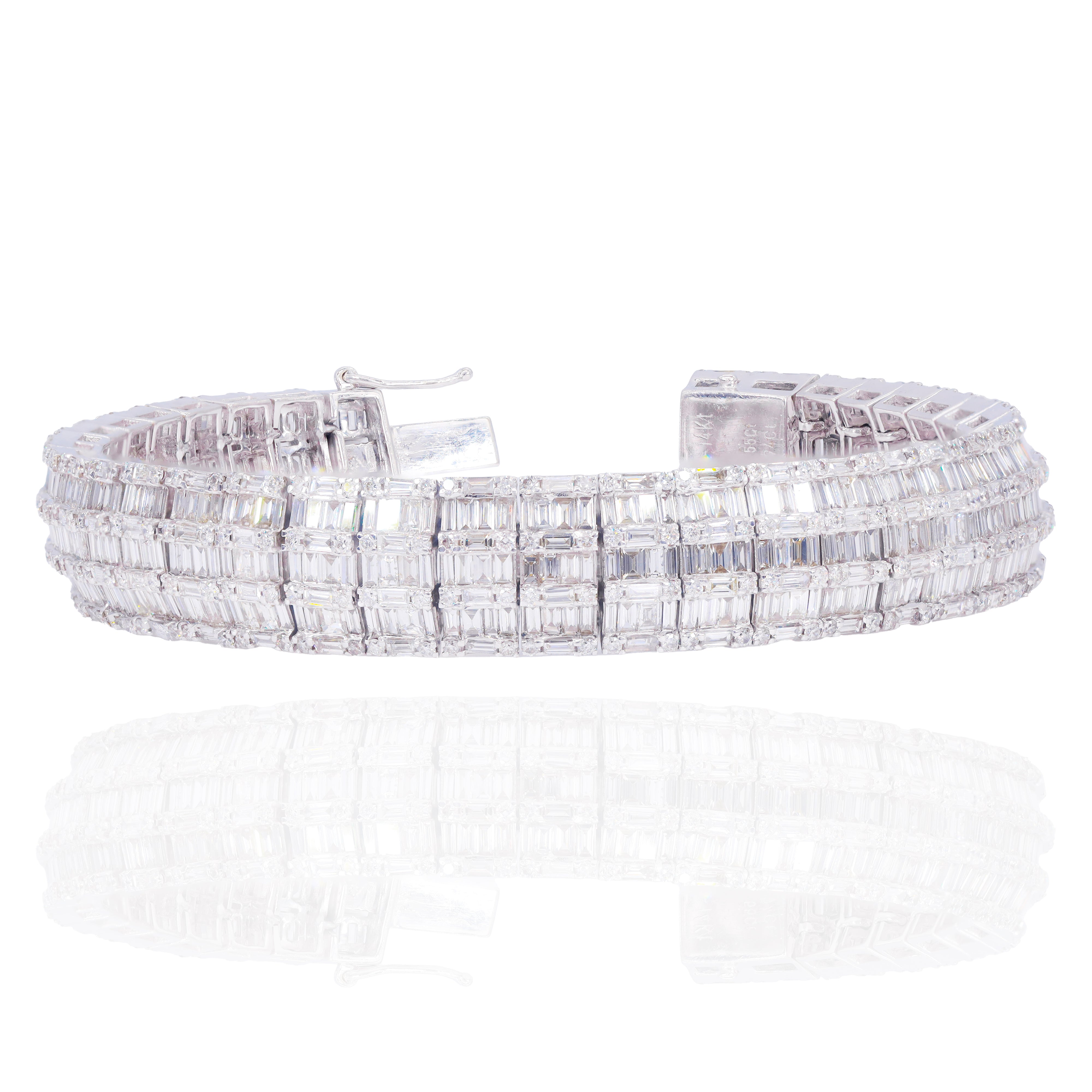 Chandelier Baguette Diamond Bracelet