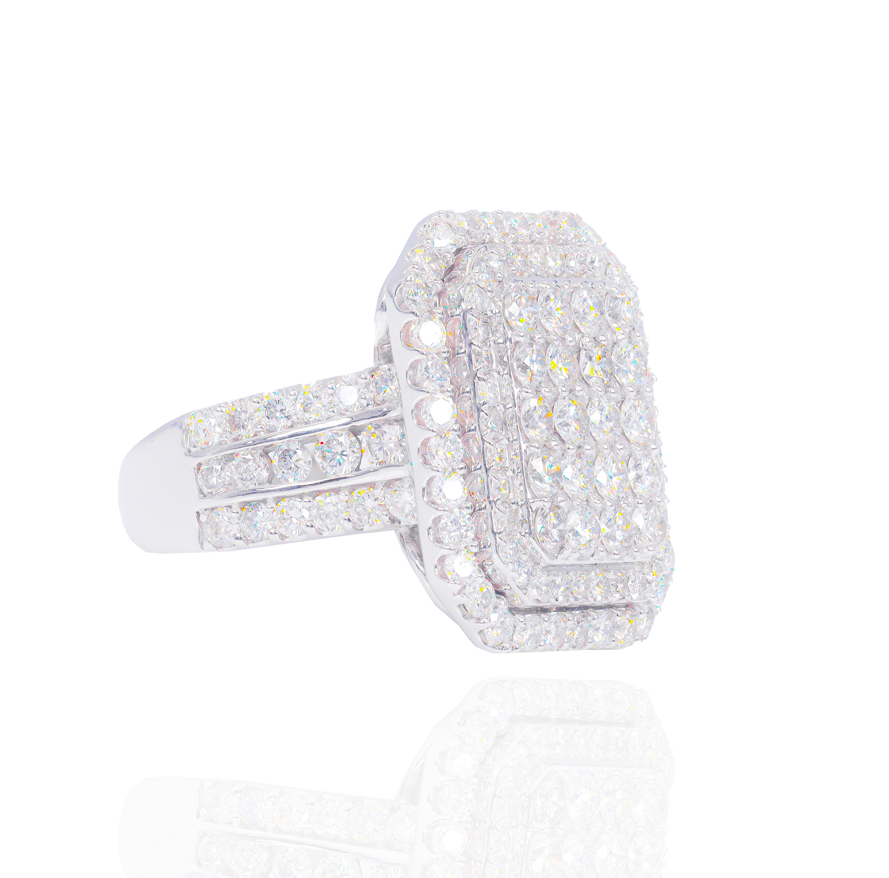 Emerald Shaped Championship Diamond Ring