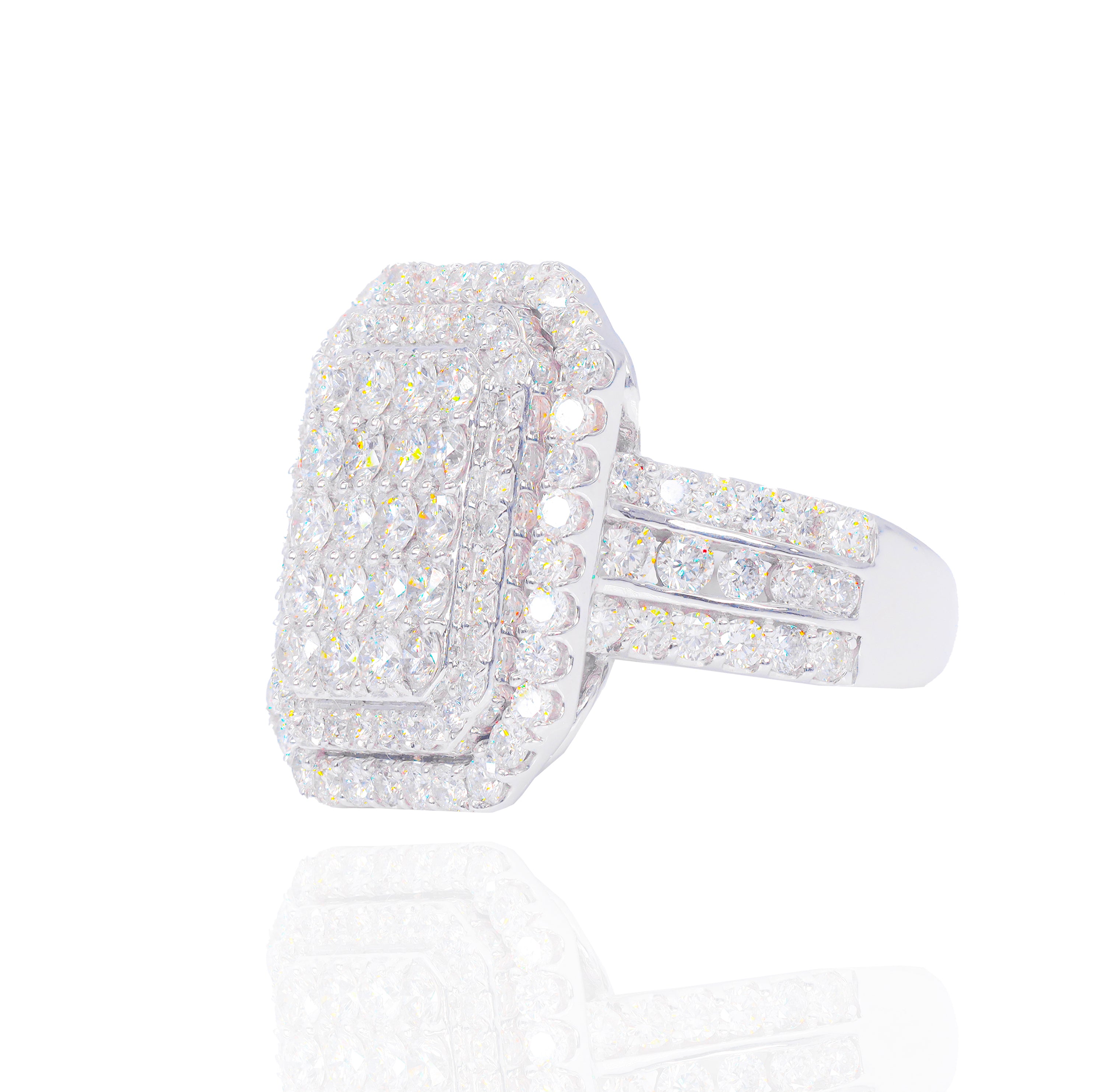 Emerald Shaped Championship Diamond Ring