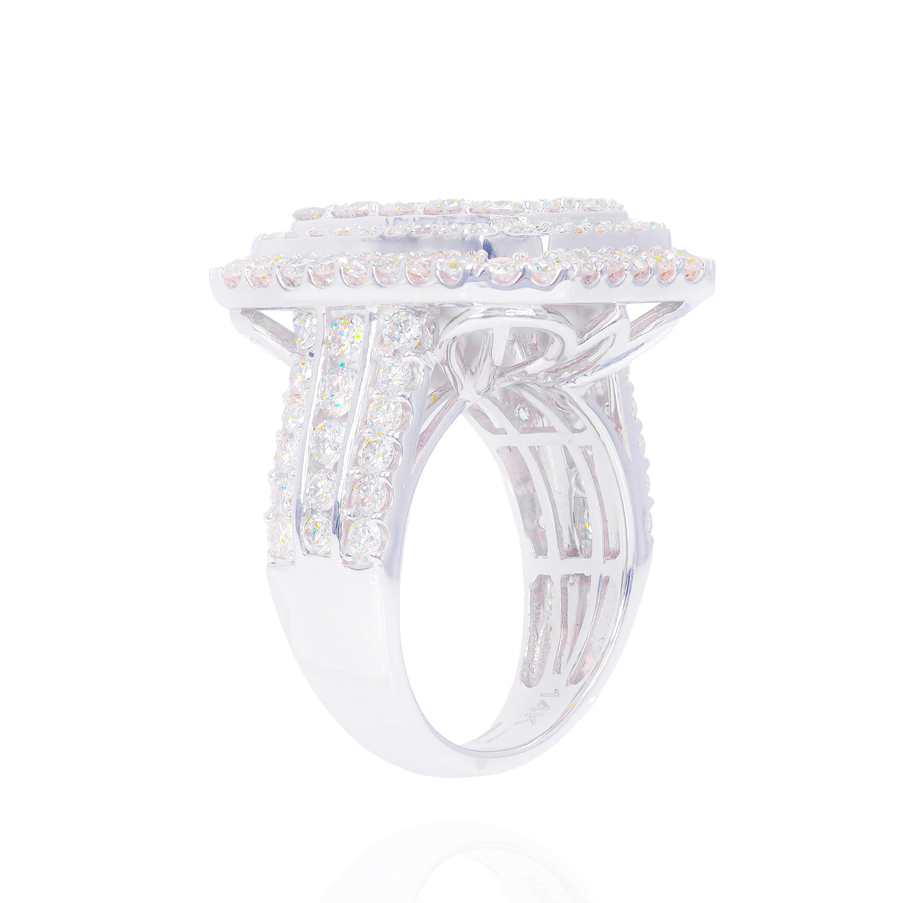 Emerald Shaped Championship Diamond Ring