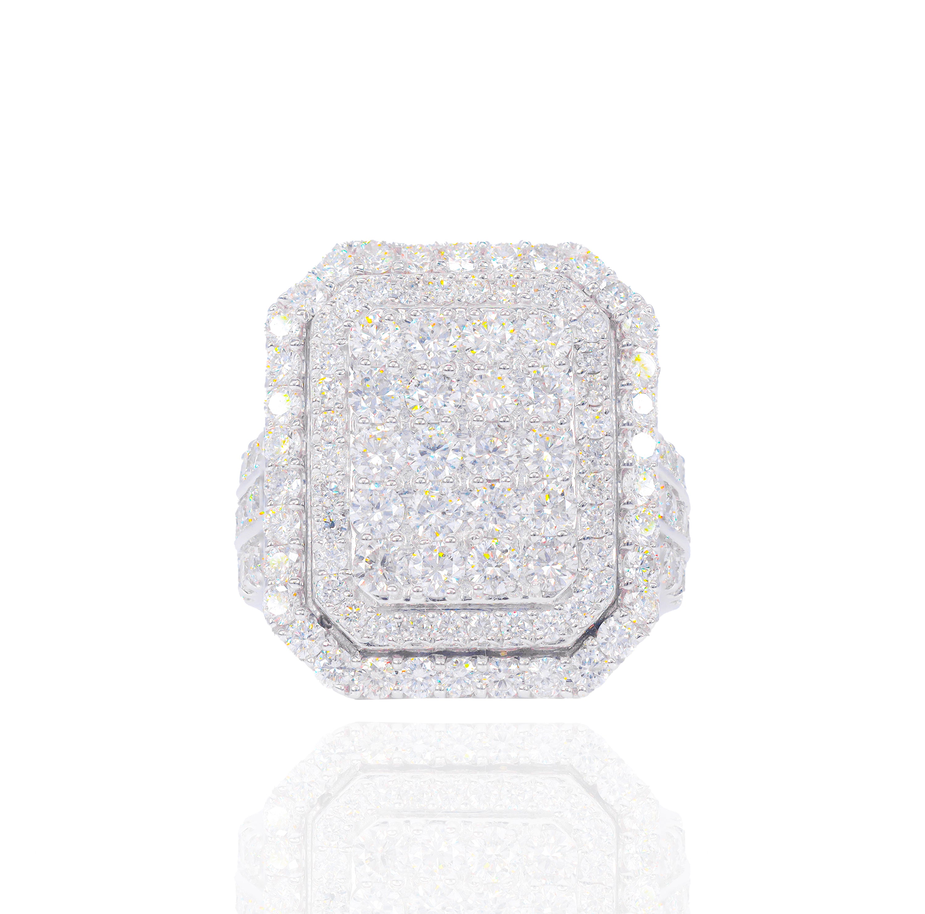Emerald Shaped Championship Diamond Ring