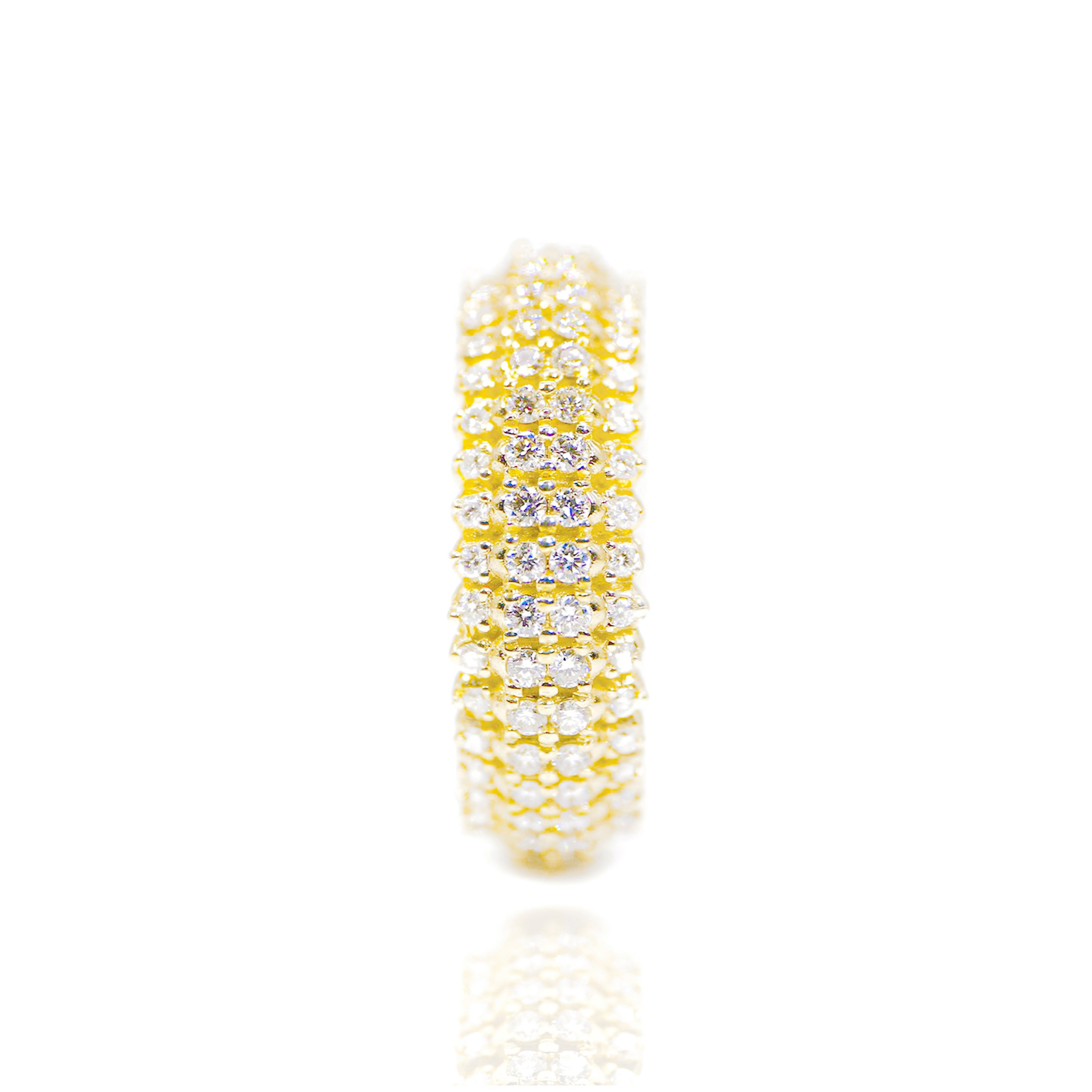 4 Row Diamond Eternity Ring