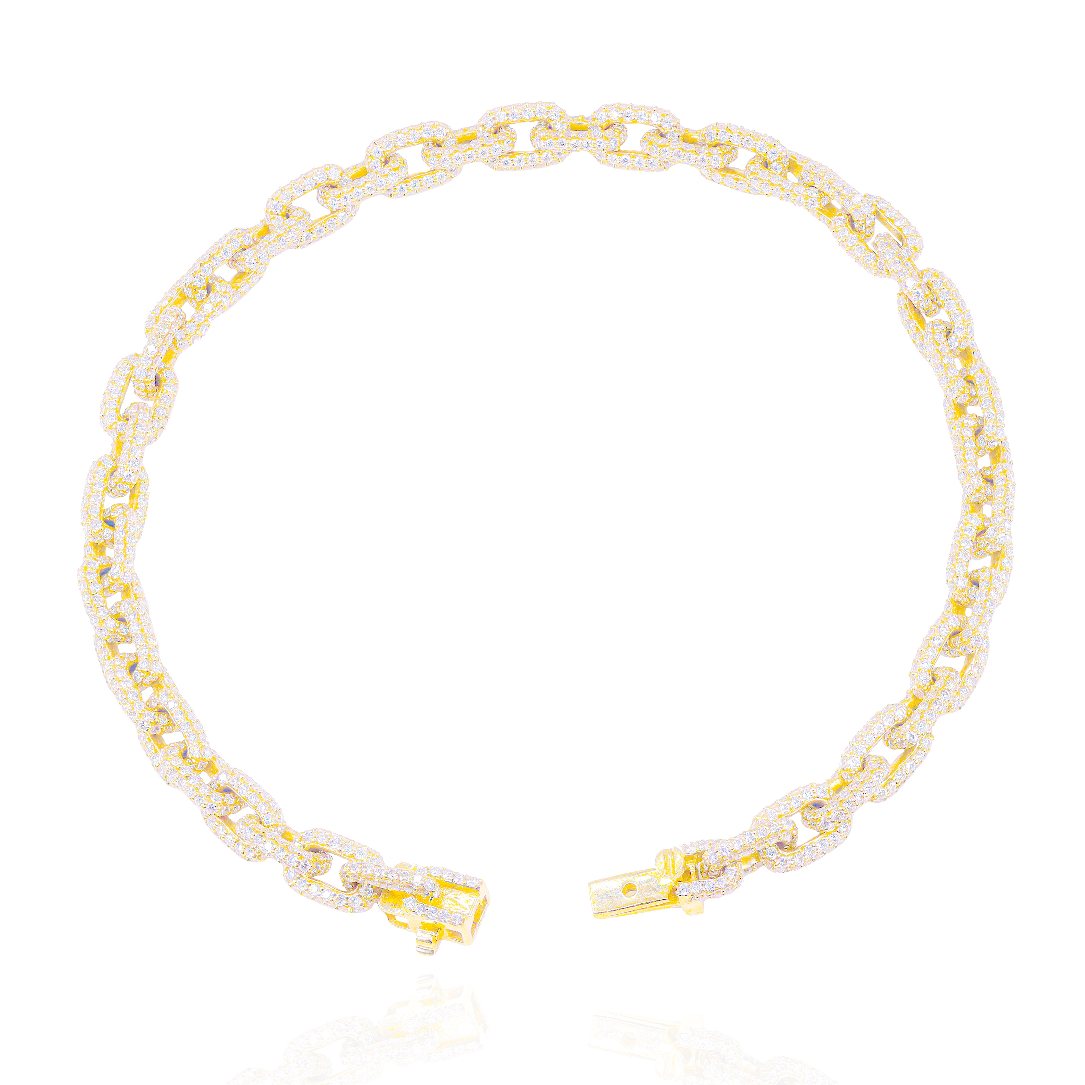 Hermes Link Diamond Bracelet