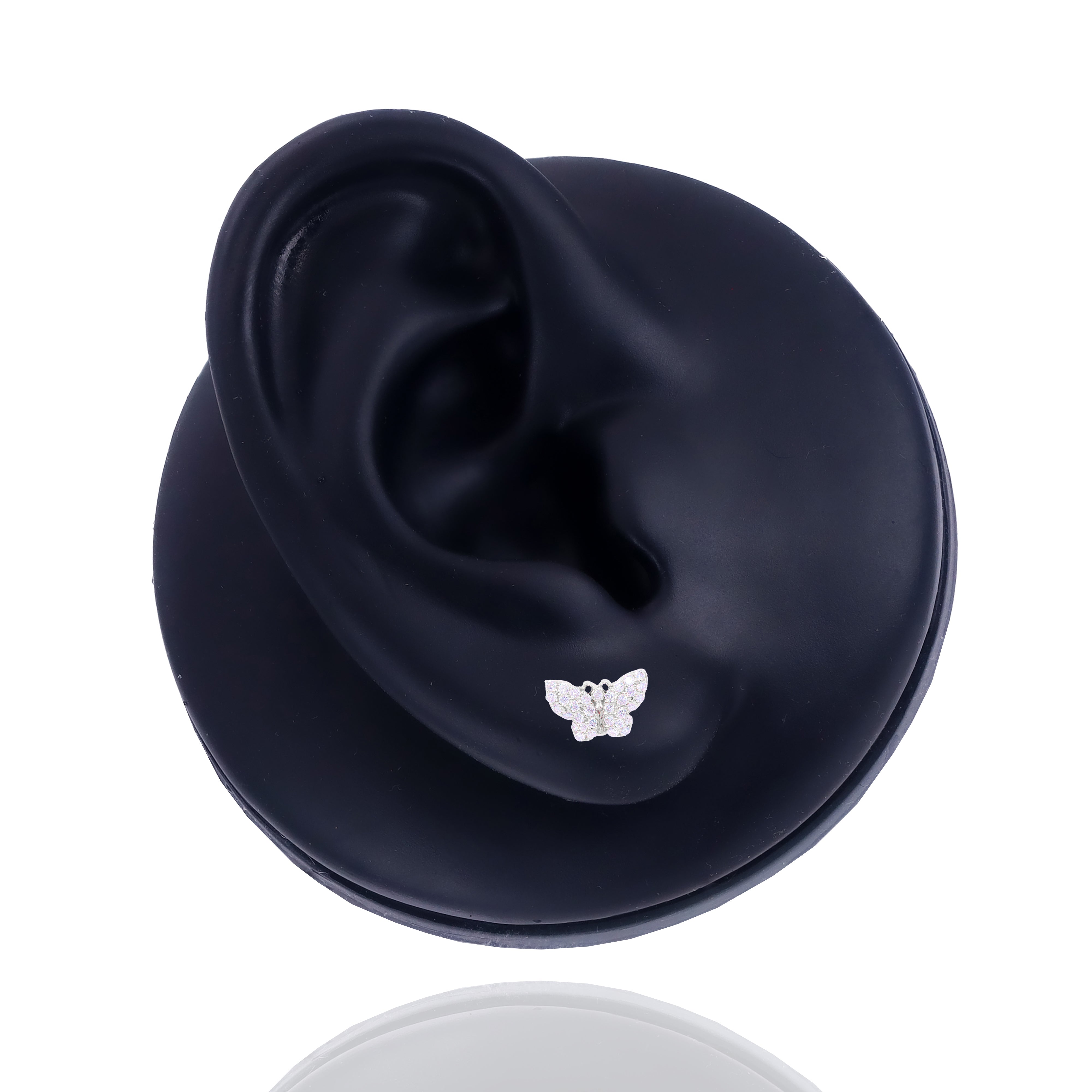 Cluster Diamond Butterfly Earrings