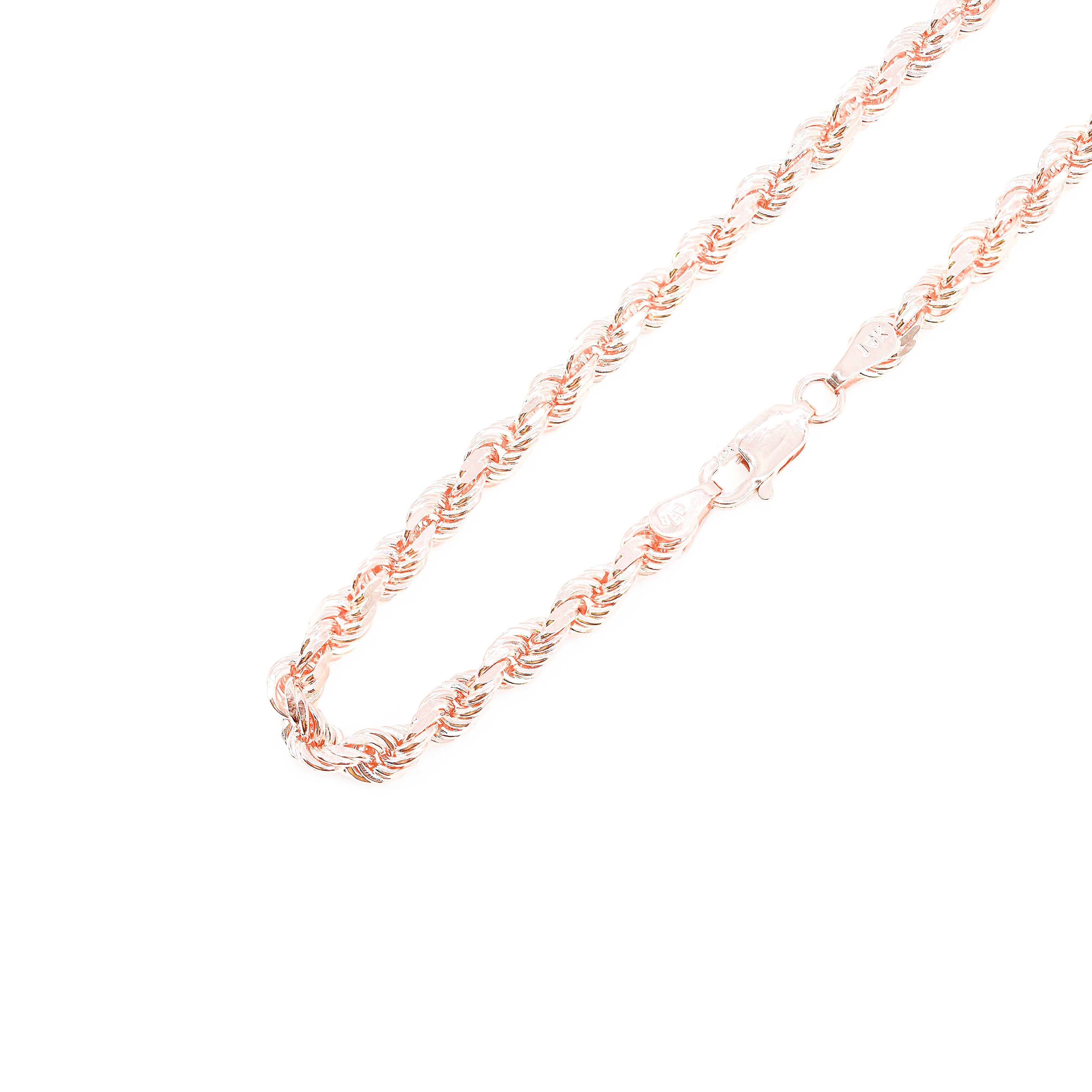 14KT Solid Rope Rose Gold Chain