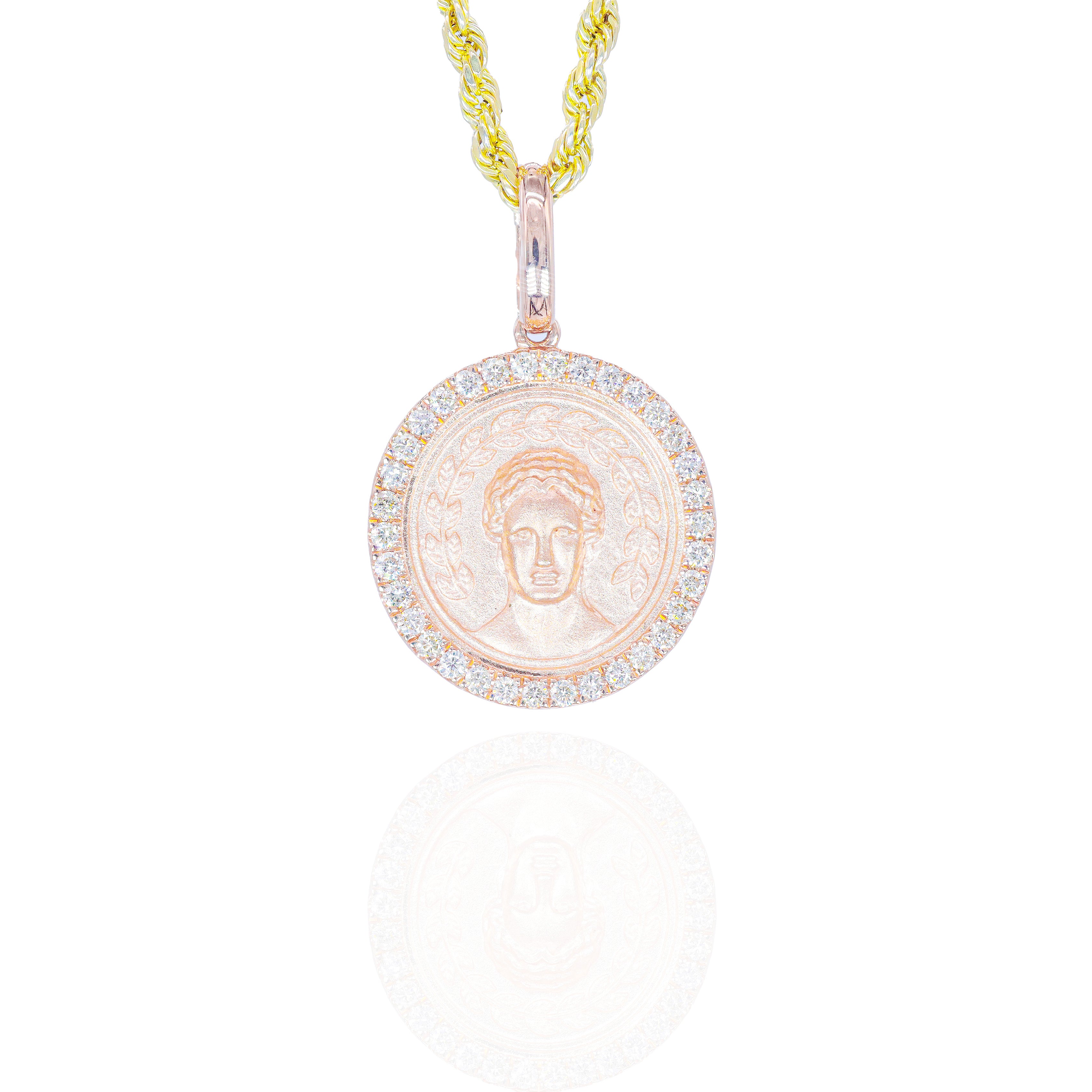Julius Caesar Gold & Diamond Pendant