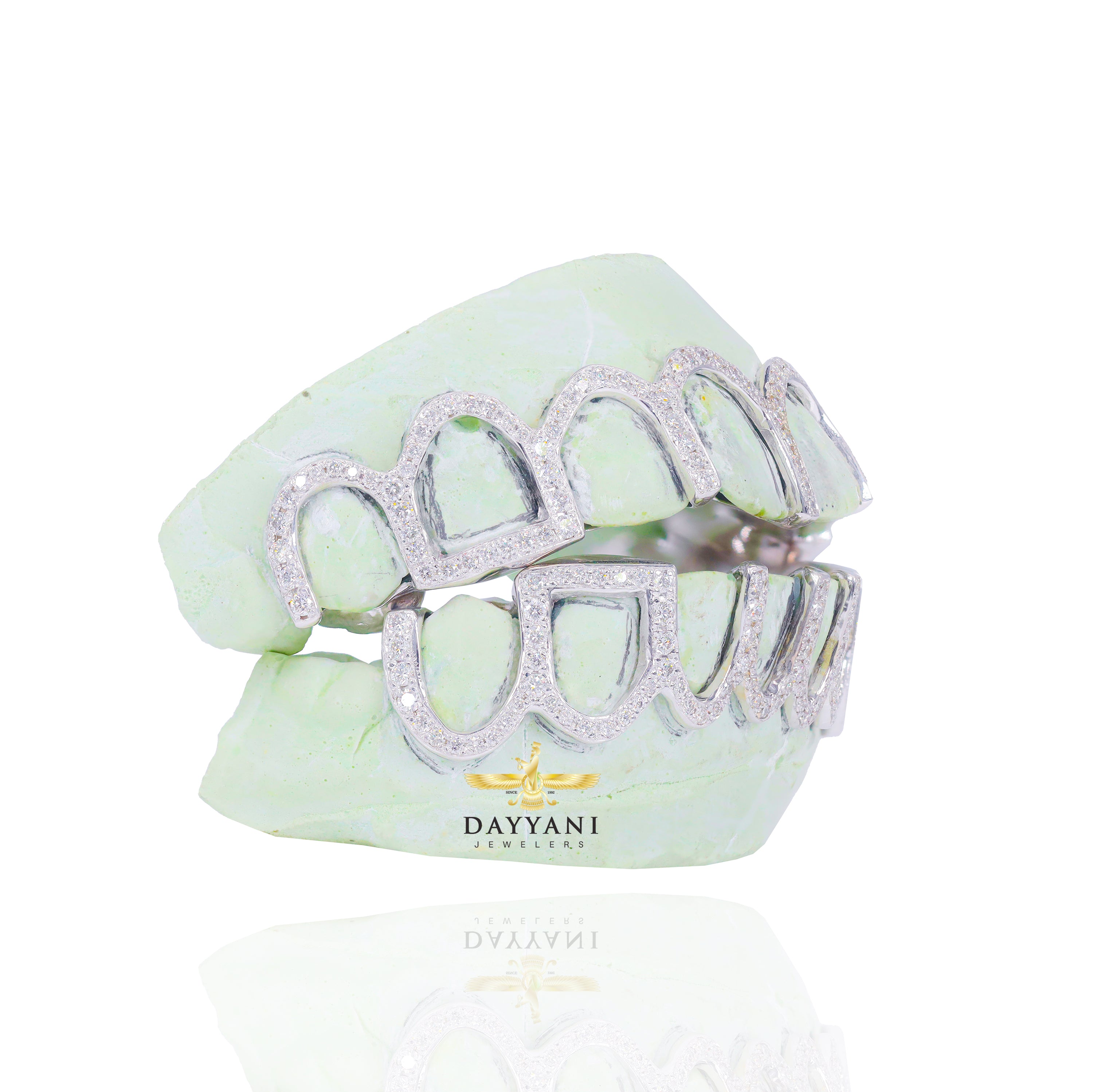 Custom OFFICIAL Dave Chappelle Open Face Style Natural VVS Diamond Grillz