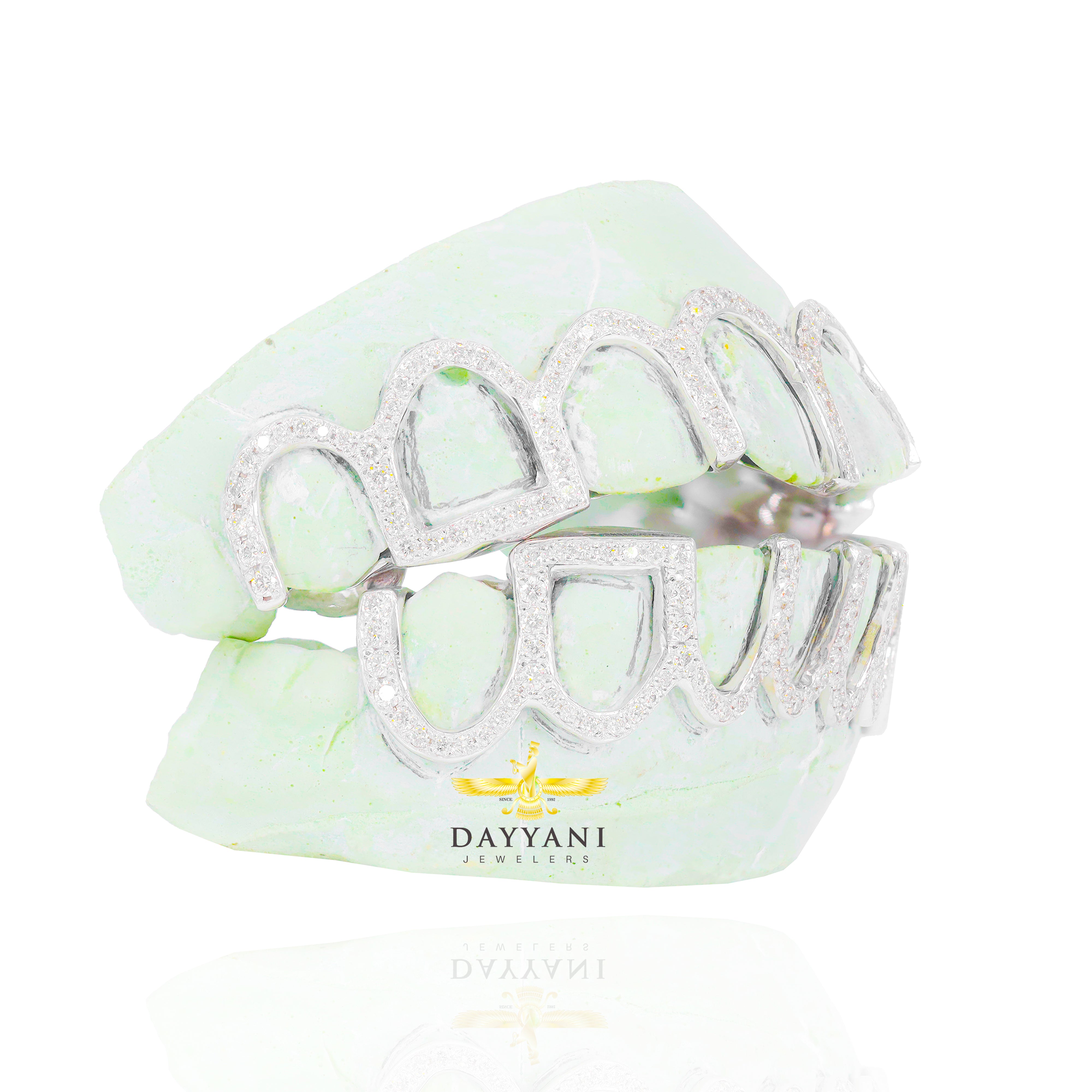 Custom OFFICIAL Dave Chappelle Open Face Style Natural VVS Diamond Grillz