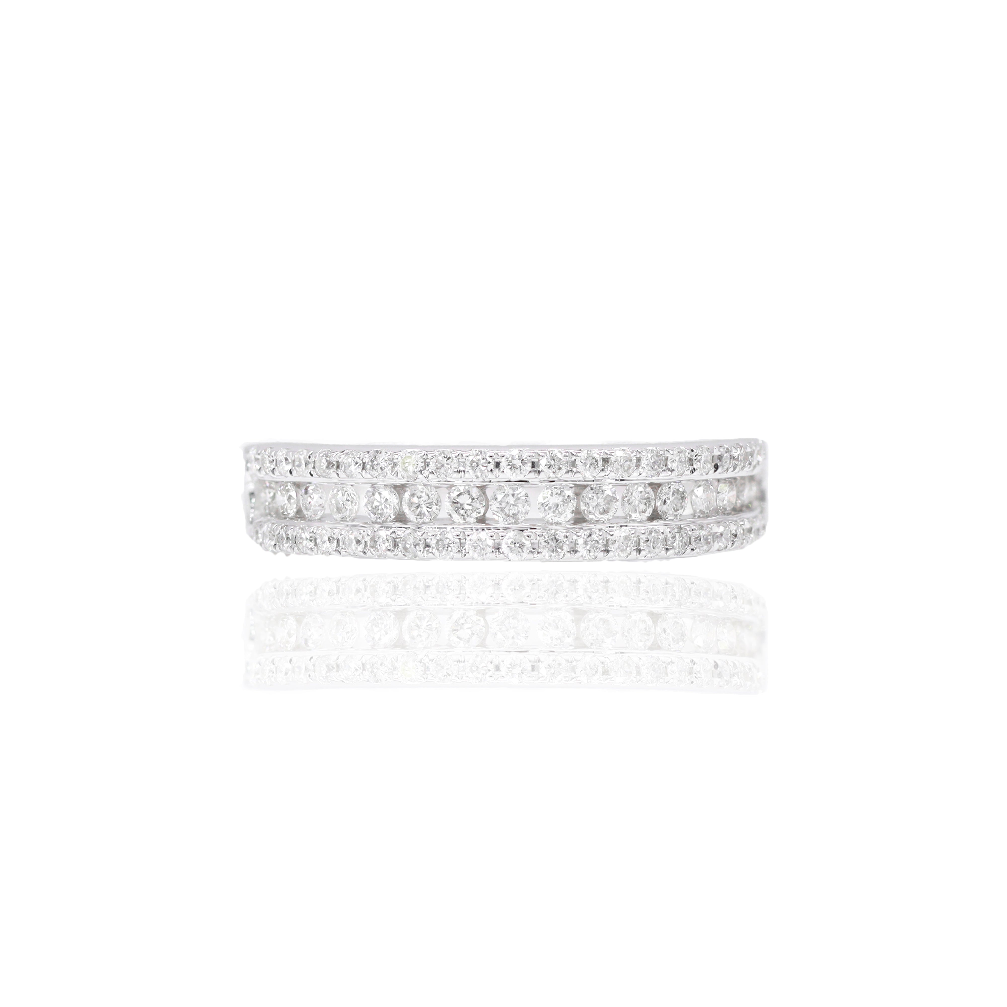 Double Halo Diamond Engagement Ring & Band
