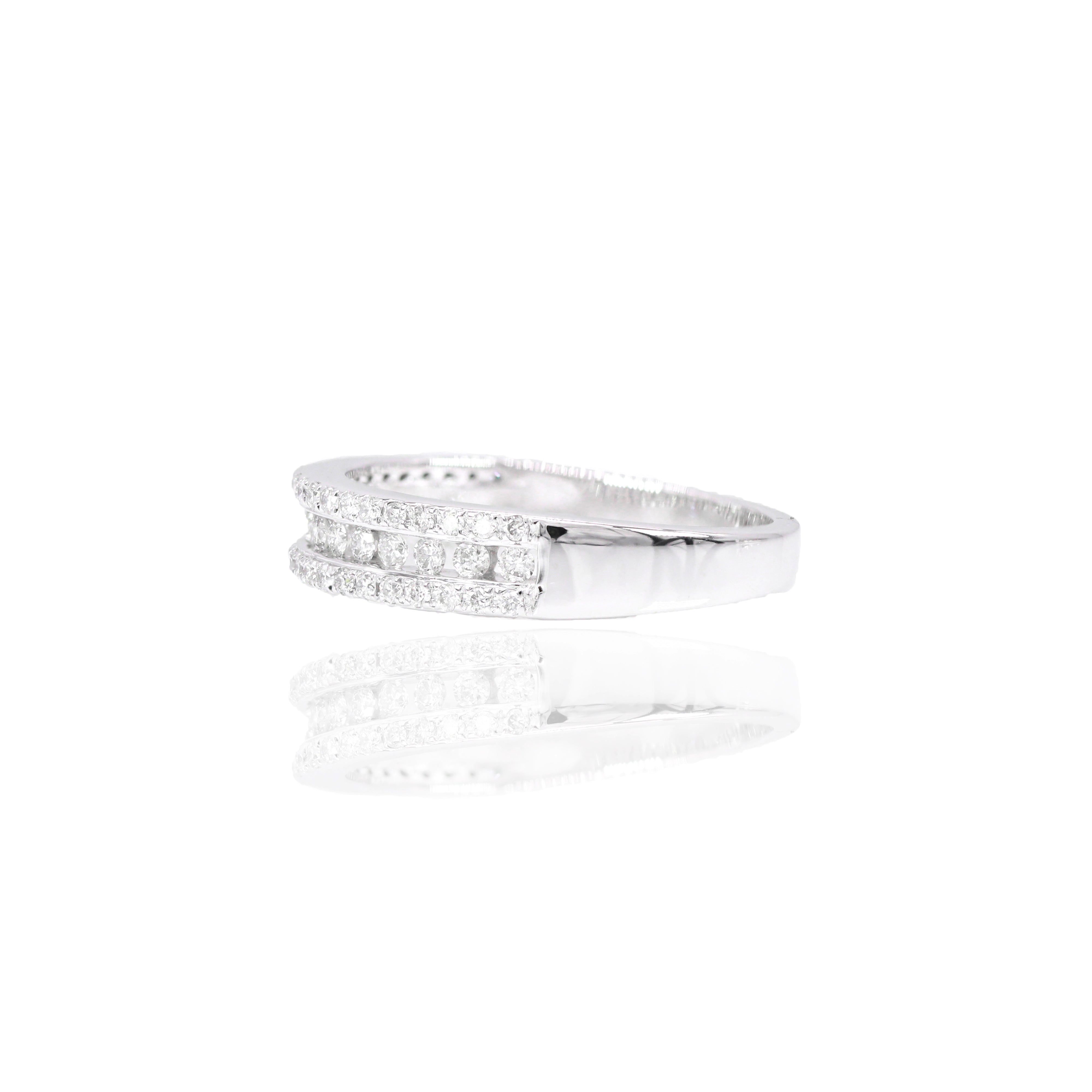 Double Halo Diamond Engagement Ring & Band