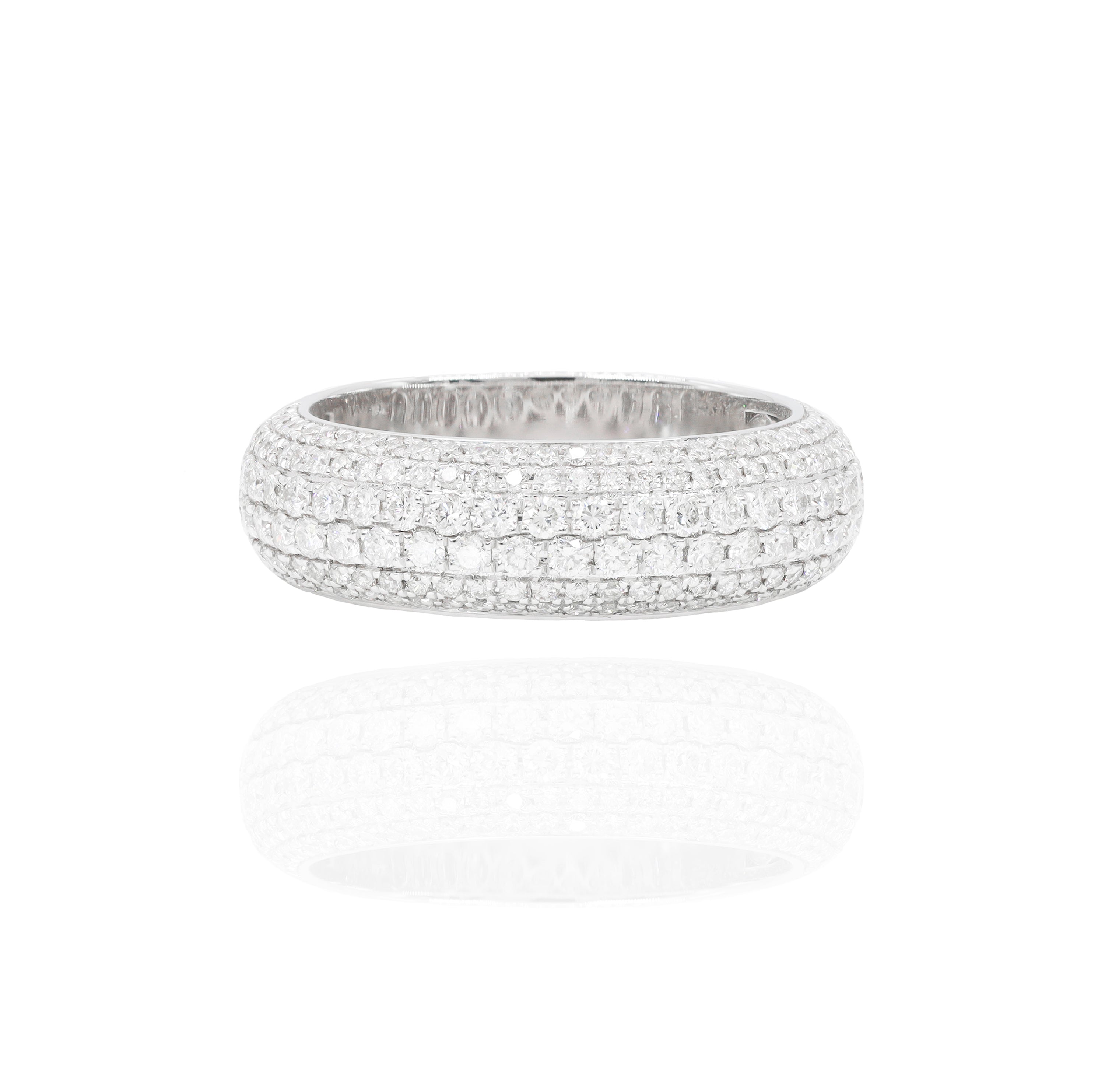 Bubbly Diamond Ring Band