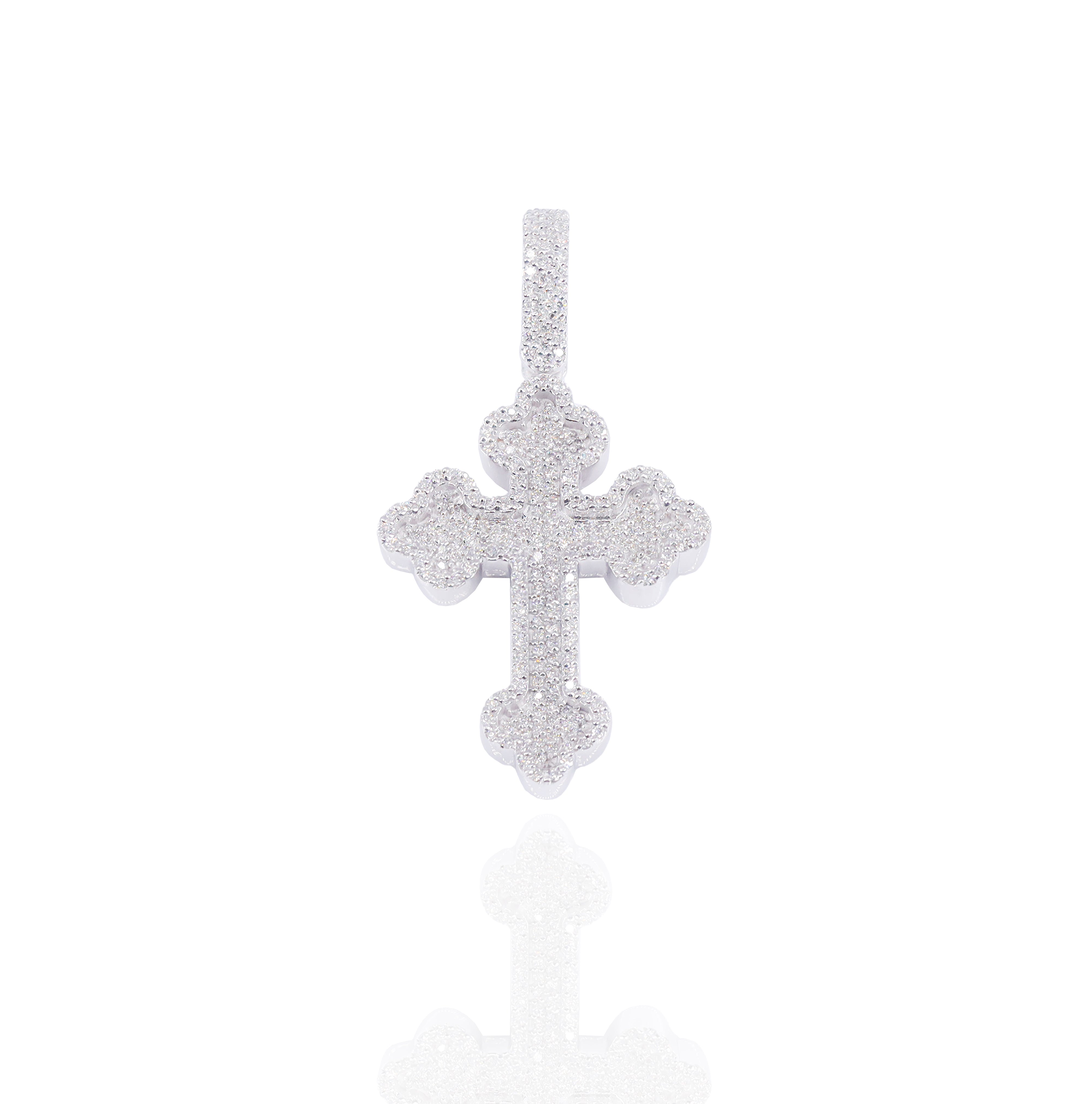 Diamond Roman Cross Pendant
