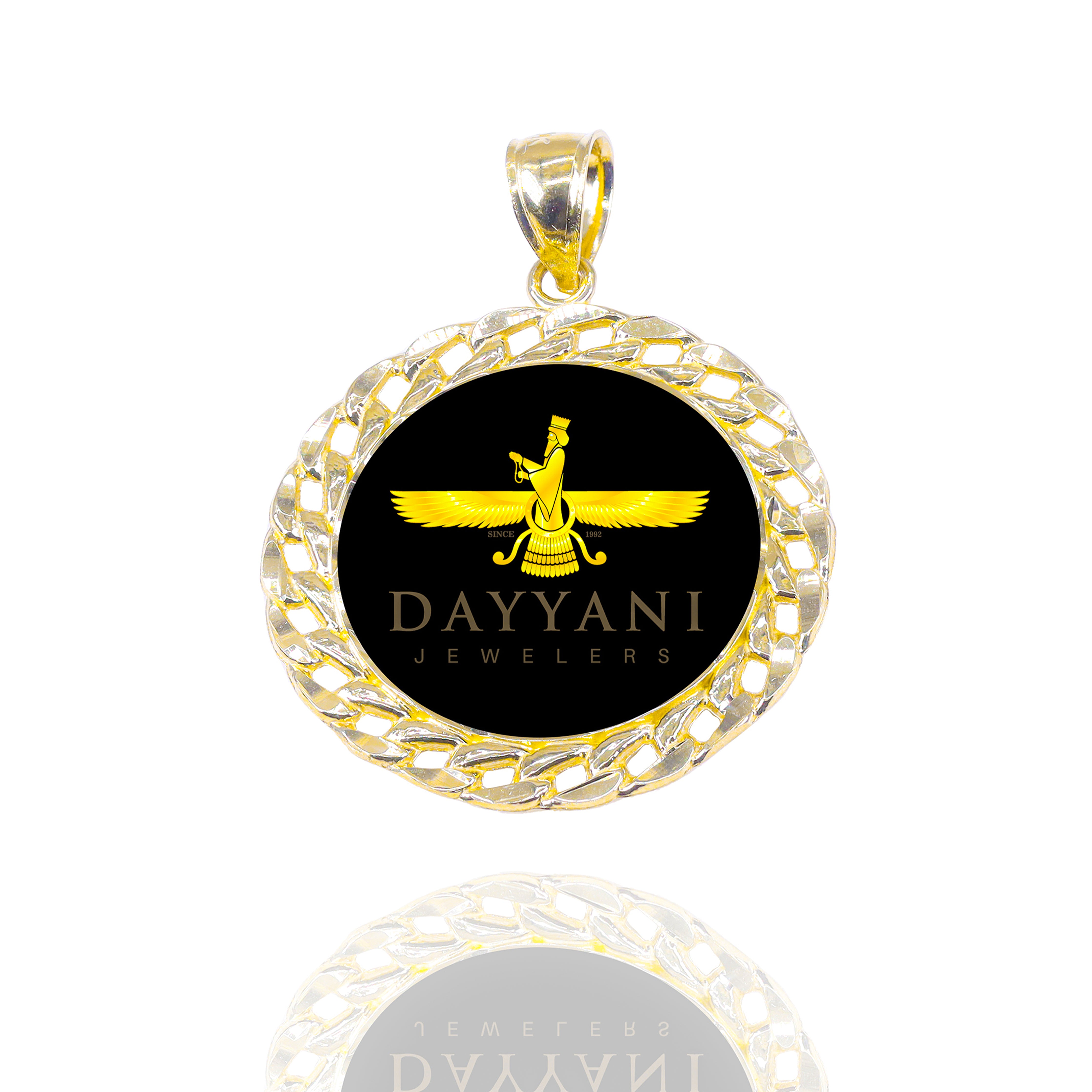 Cuban Link Style Memory Pendant
