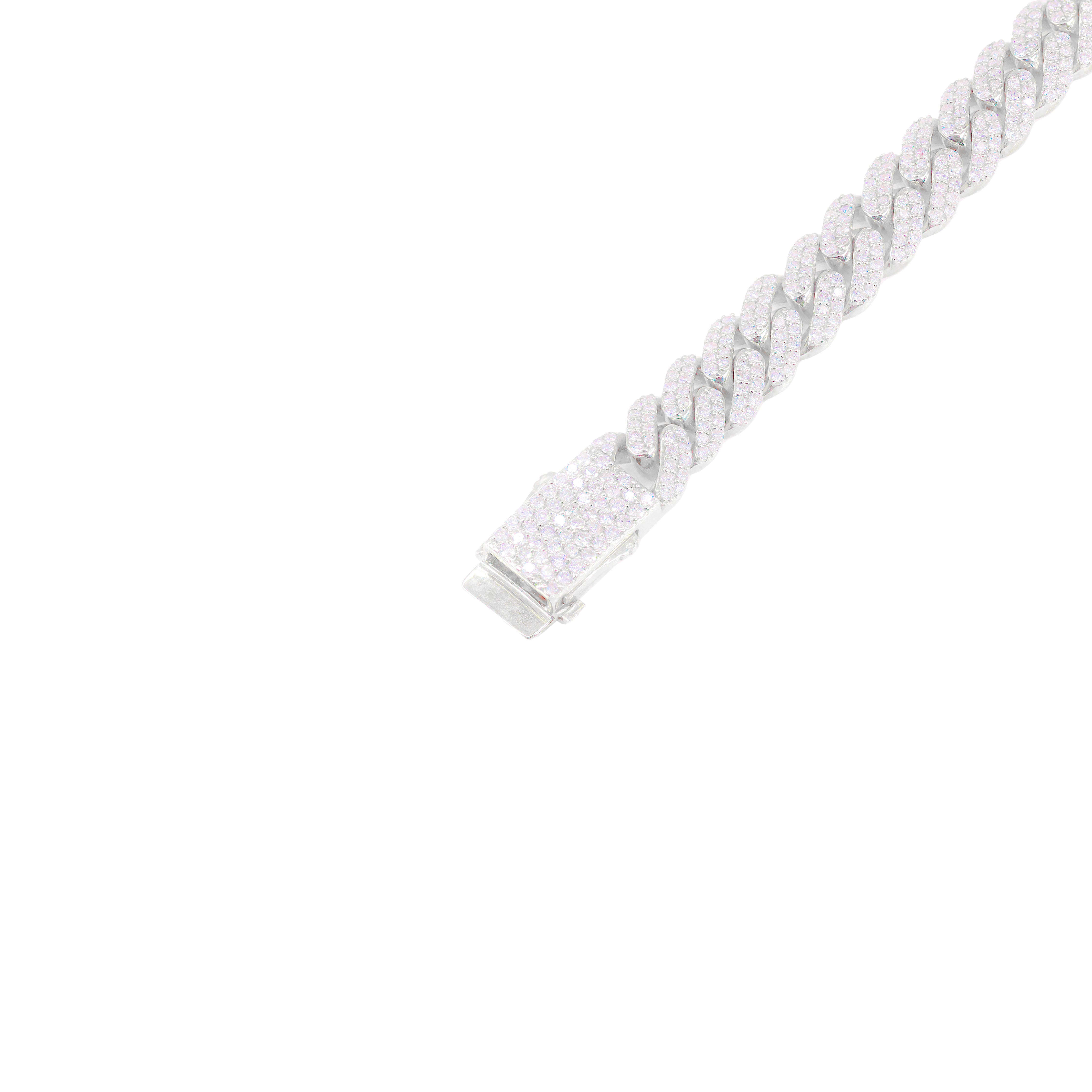 9mm Diamond Cuban Link Bracelet