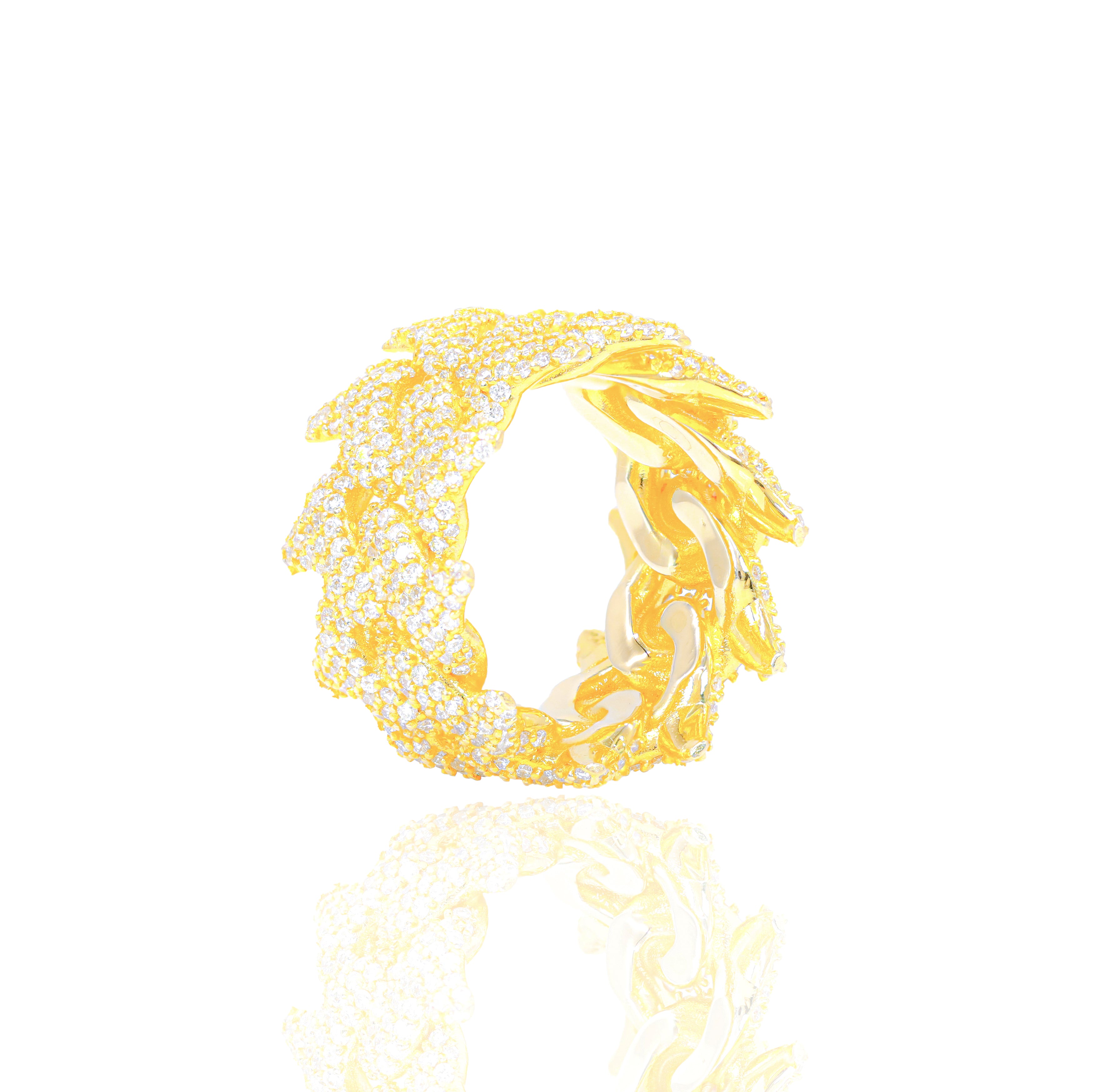 Thorn Cuban Diamond Ring