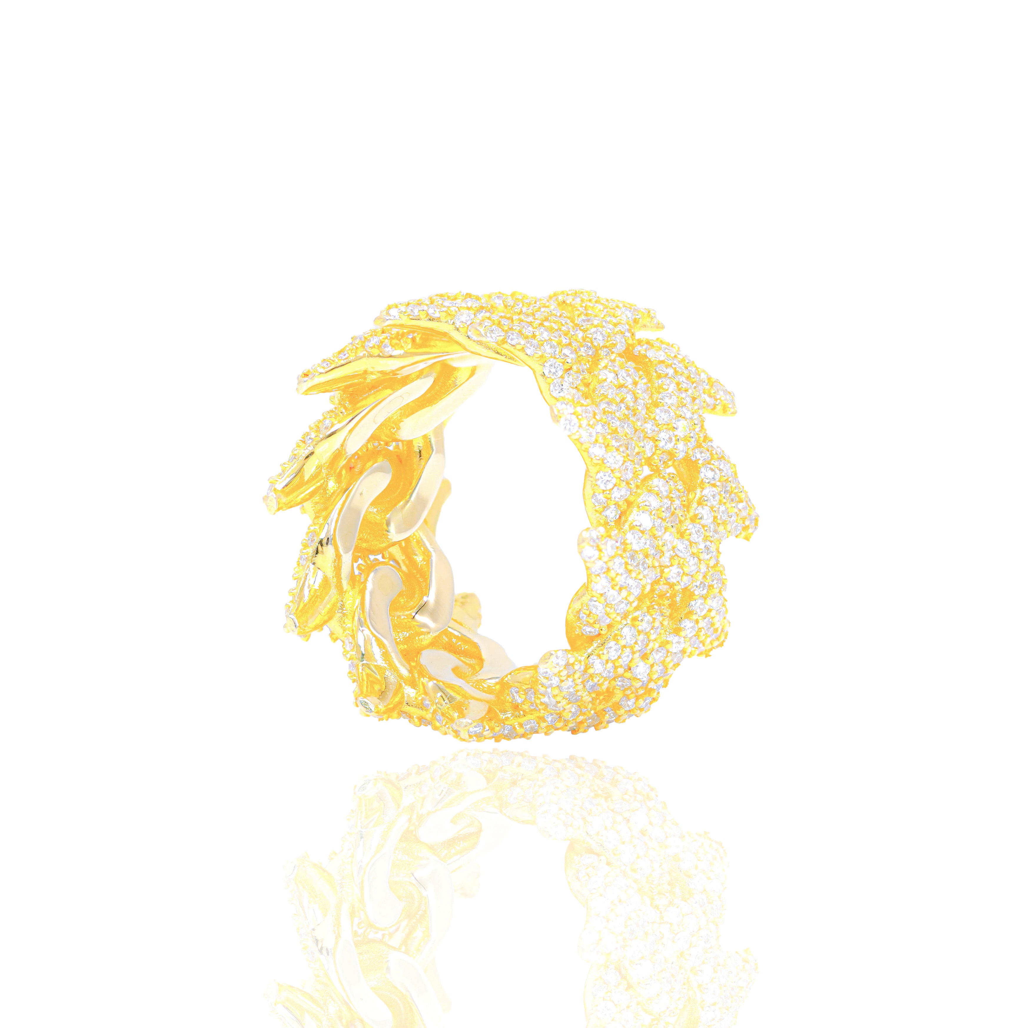Thorn Cuban Diamond Ring