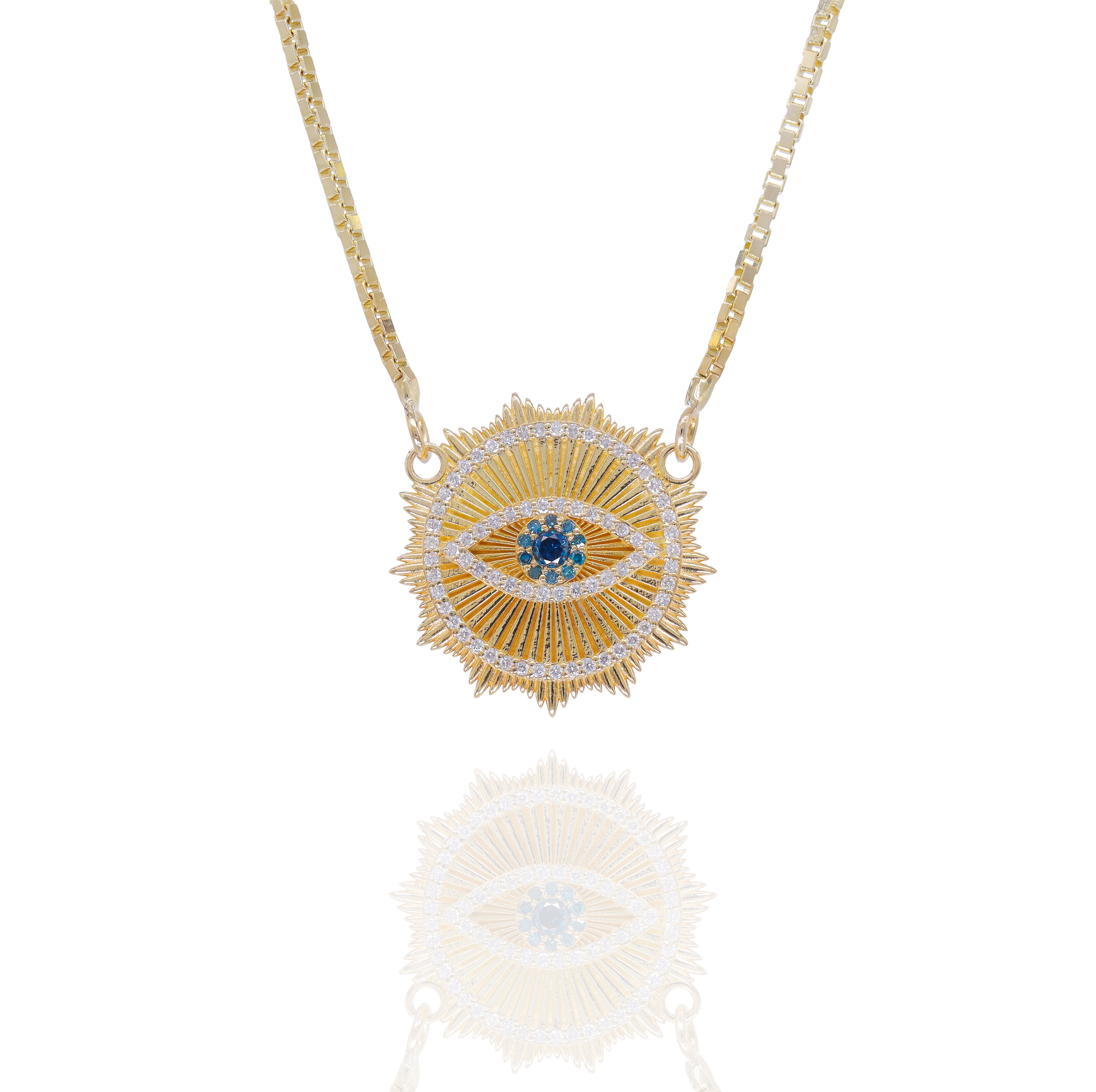 Custom Design Deposit - Evil Eye Diamond Pendant