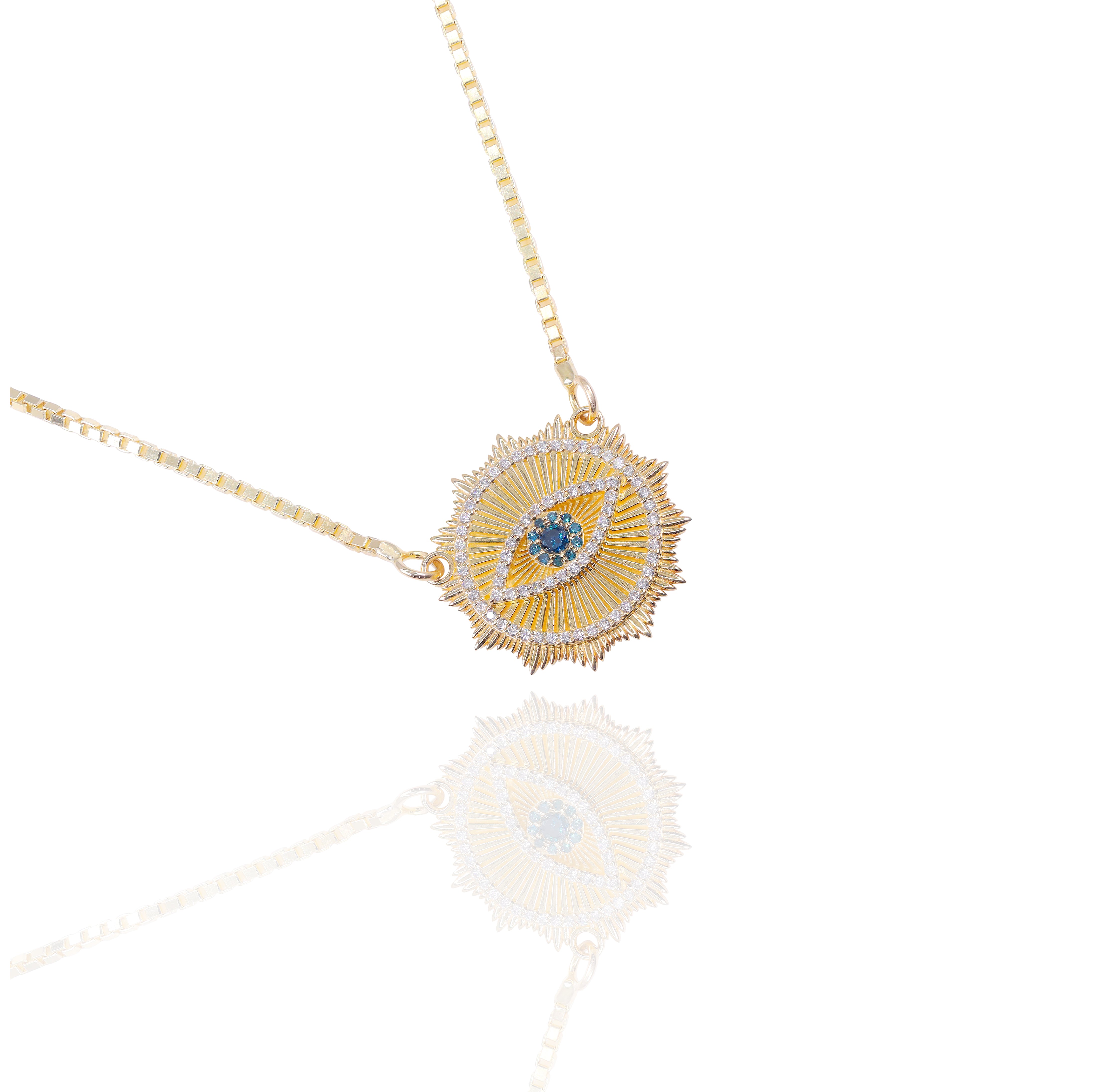 Custom Design Deposit - Evil Eye Diamond Pendant