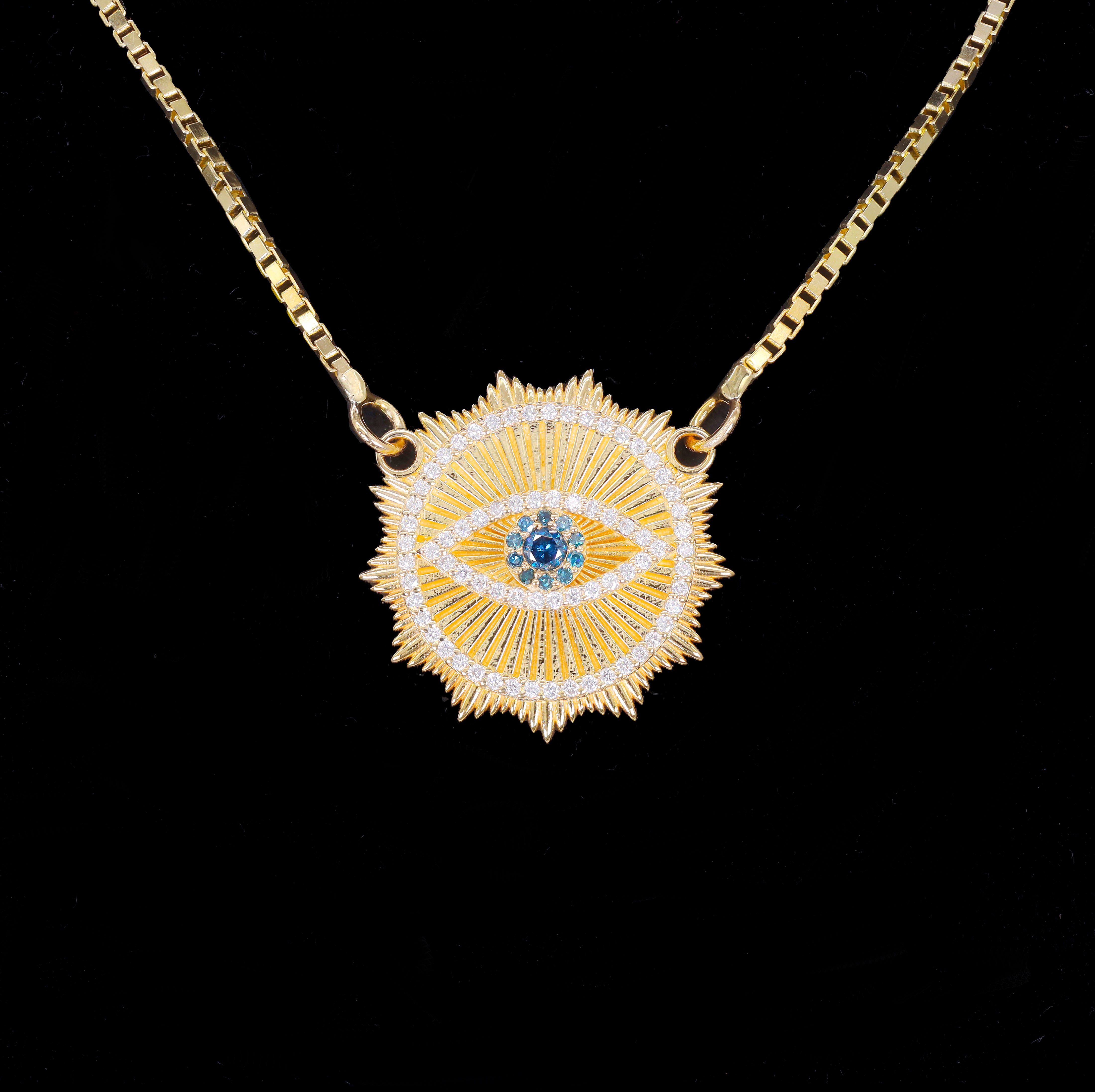 Custom Design Deposit - Evil Eye Diamond Pendant