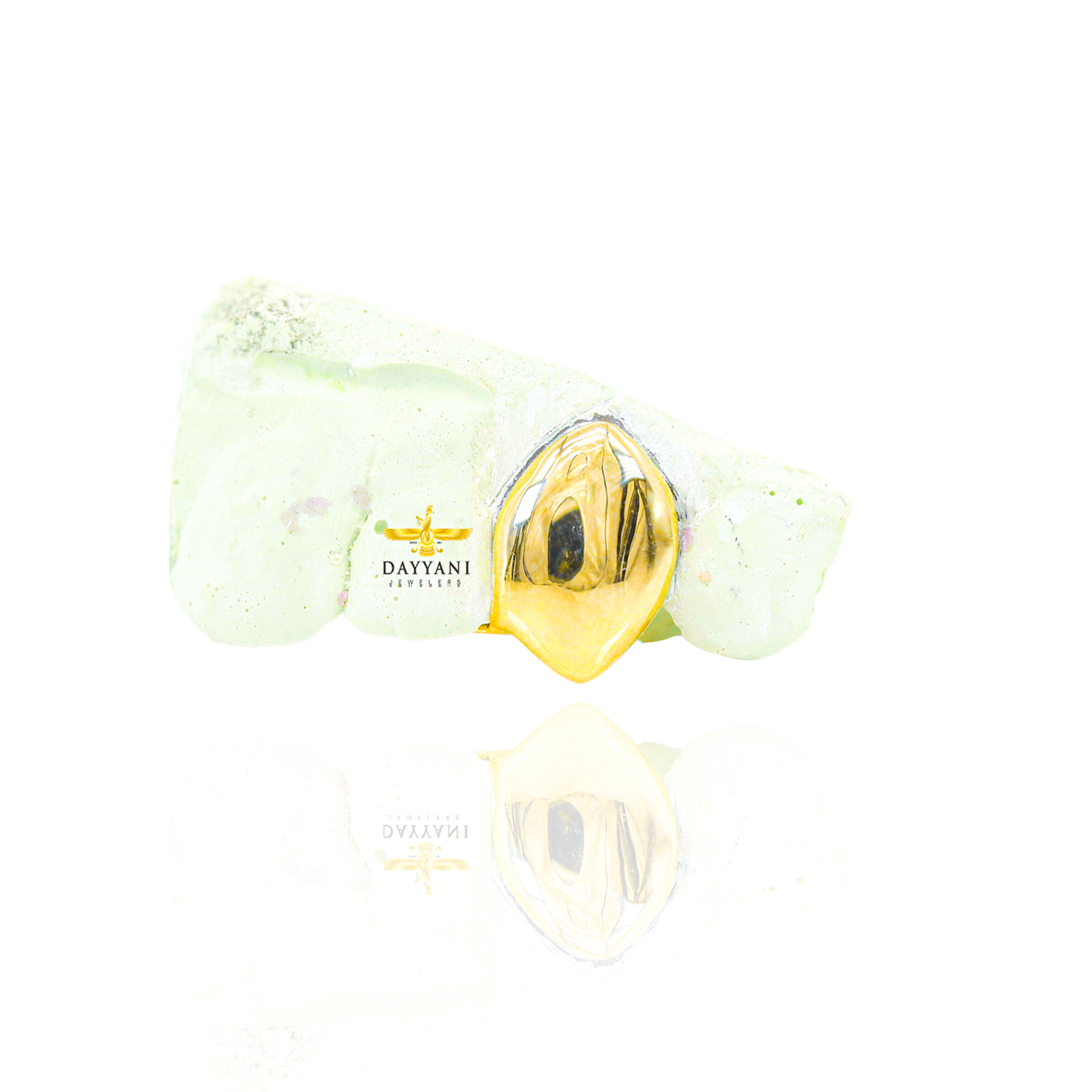 Custom One Tooth (Cap Grillz) Gold Grillz (TOP TEETH ADHESIVE REQUIRED)