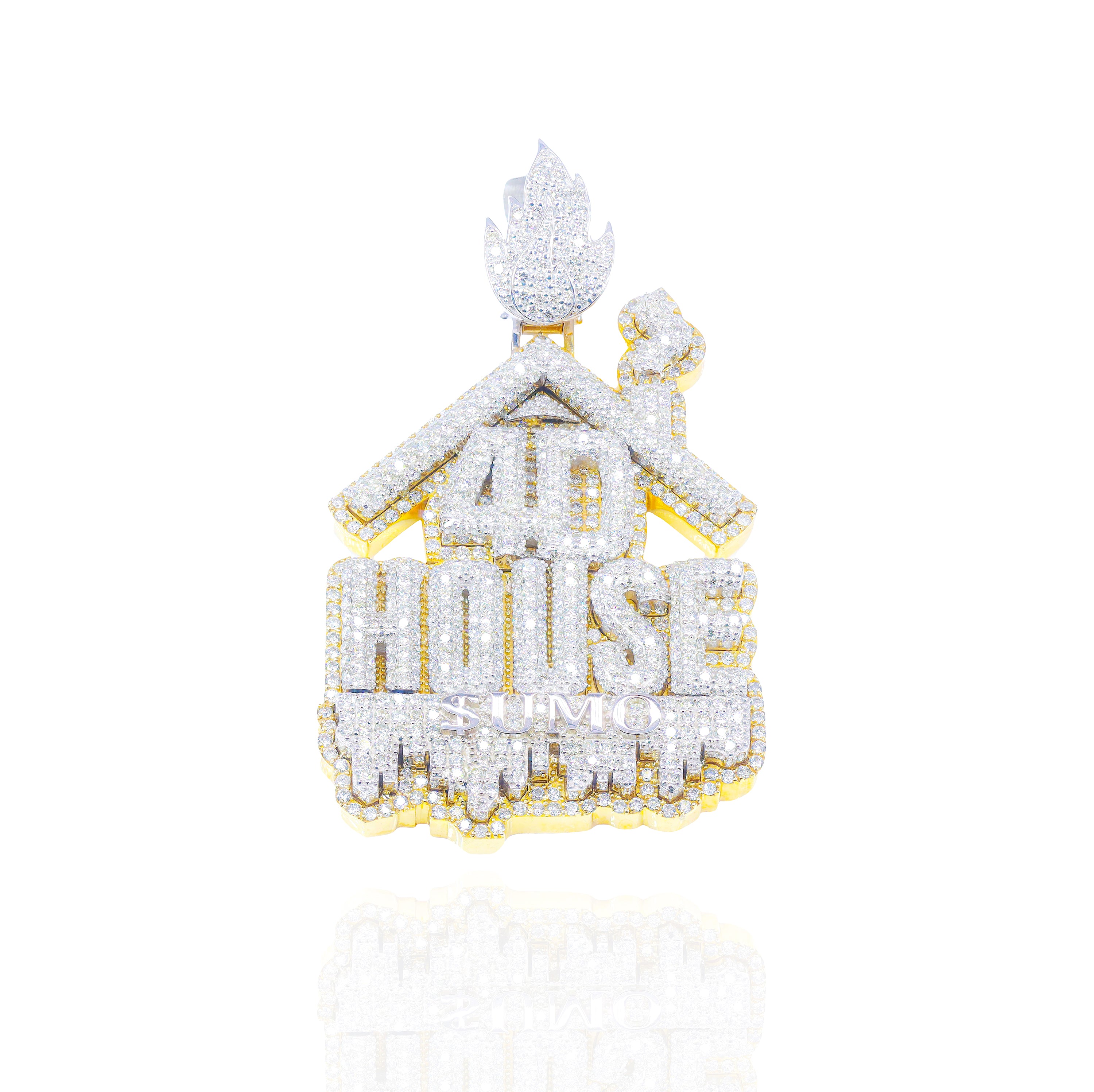Custom Design Deposit - Stacked Style Logo Diamond Pendant